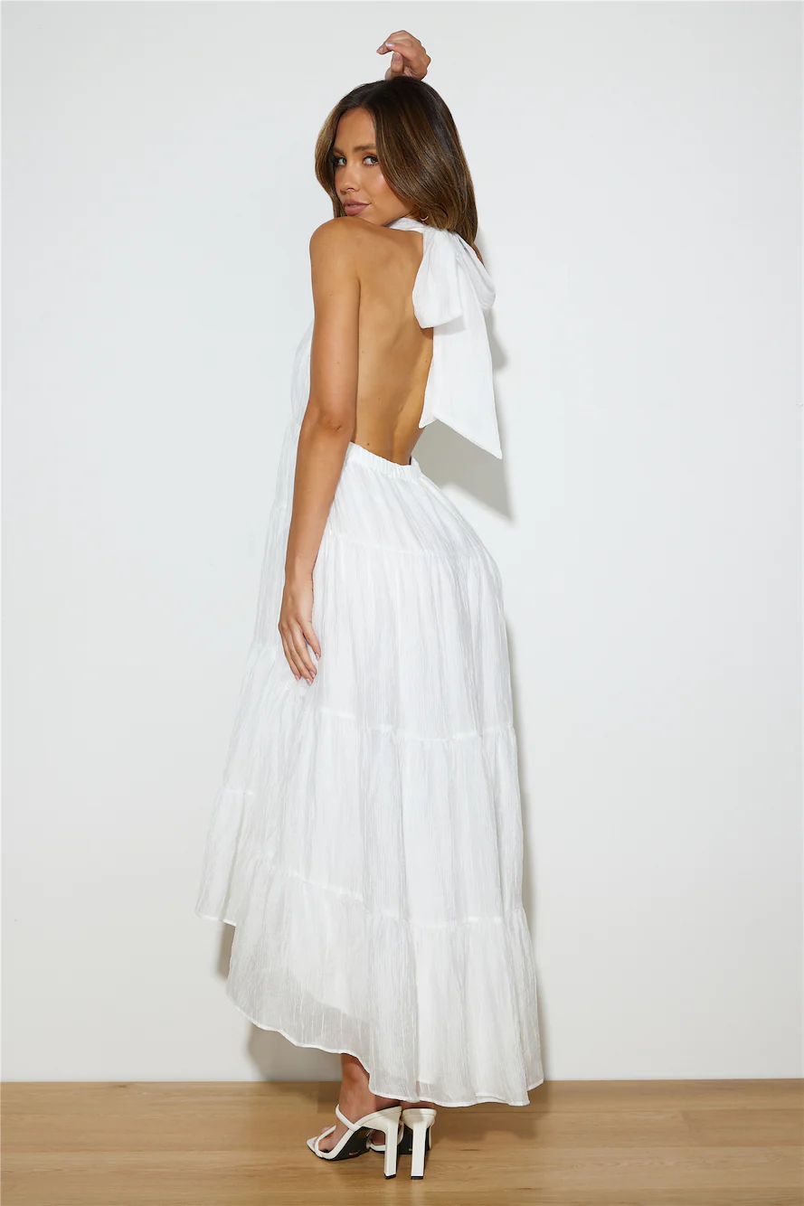 Entrance Is Yours Maxi Dress White