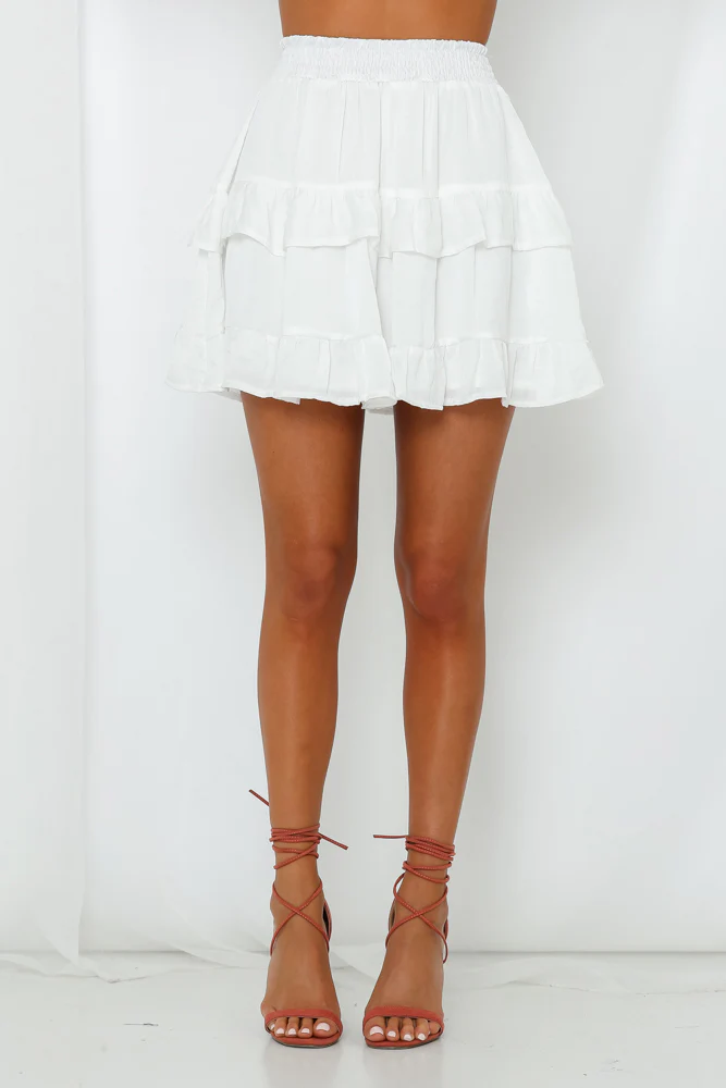 On Screen Skirt White