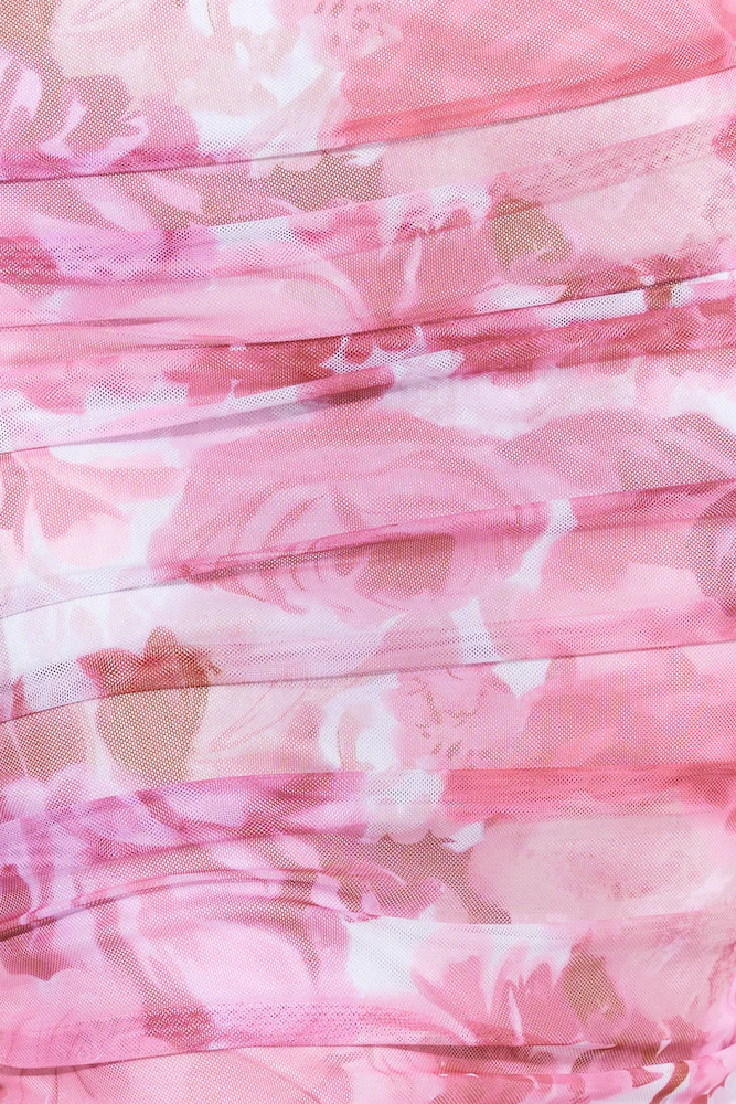 Mesh Love Midi Dress Pink