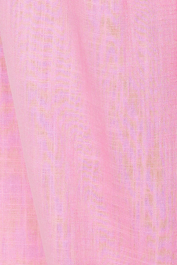 From The Sea Linen Crop Top Pink