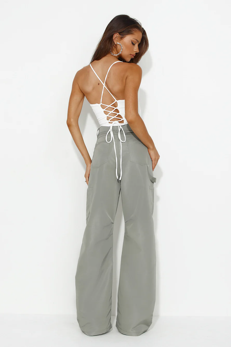 Straight To The Top Bodysuit White