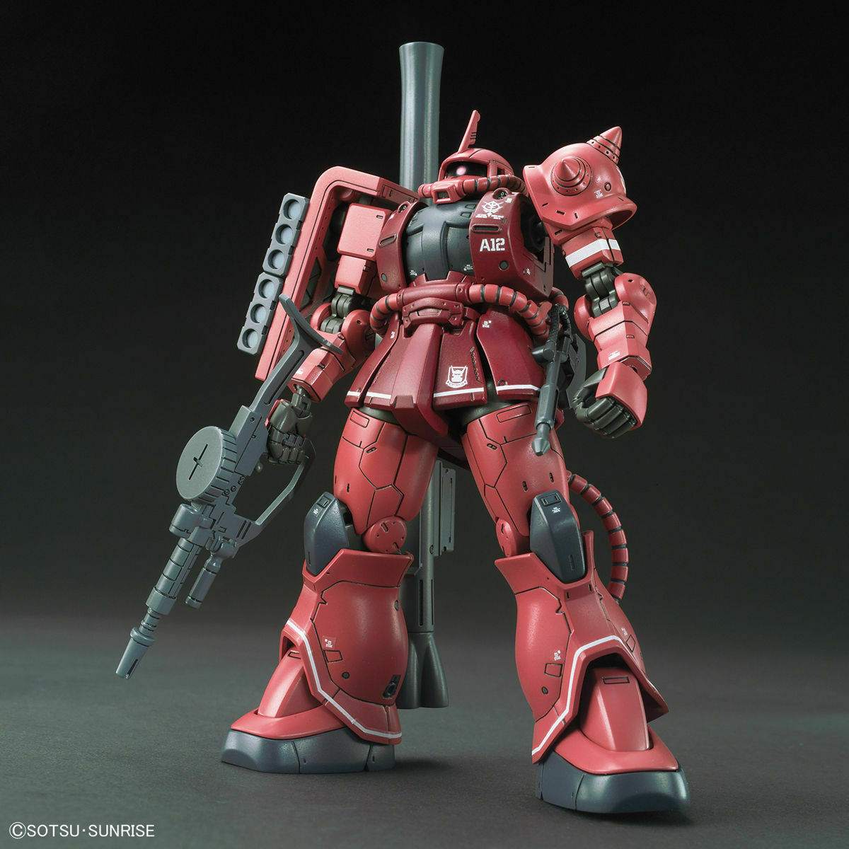 Bandai Hg 1/144 Ms-06s Zaku Ii Red Comet Ver Plastic Model Kit Gundam The Origin