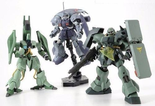 Bandai Hguc 1/144 Ewac Zack / Gaza C / Geara Doga Unicorn Ver Set Model Kit