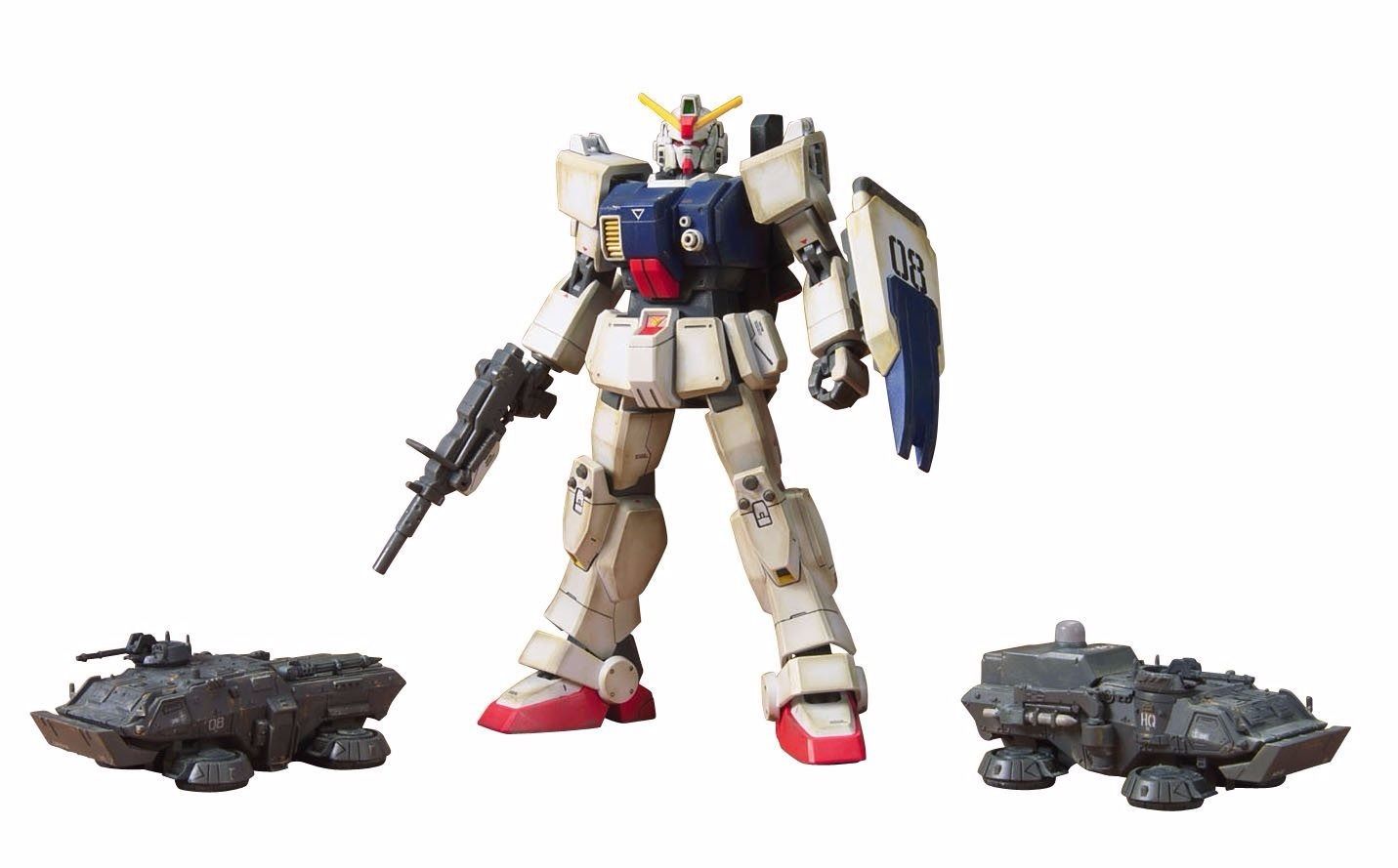 Bandai Hg U.c. Hard Graph 1/144 Rx-79g Gundam The Ground War Set Model Kit