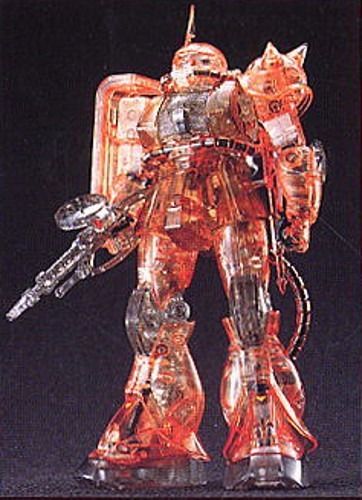 Bandai Mg 1/100 Ms-06s Zaku Ii Char's Custom Crystal Ver Plastic Model Kit