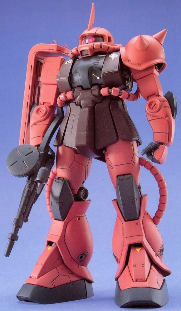 Bandai Mg 1/100 Ms-06s Zaku Ii Char's Custom Plastic Model Kit Gundam