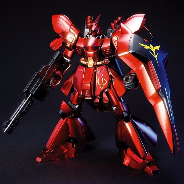 Bandai Hguc 1/144 Msn-04 Sazabi Metallic Coating Ver Plastic Model Kit Japan