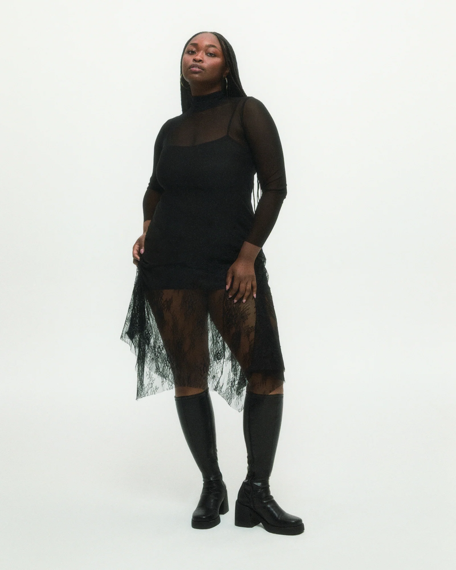 BERKLEIGH BLACK WIDE CALF