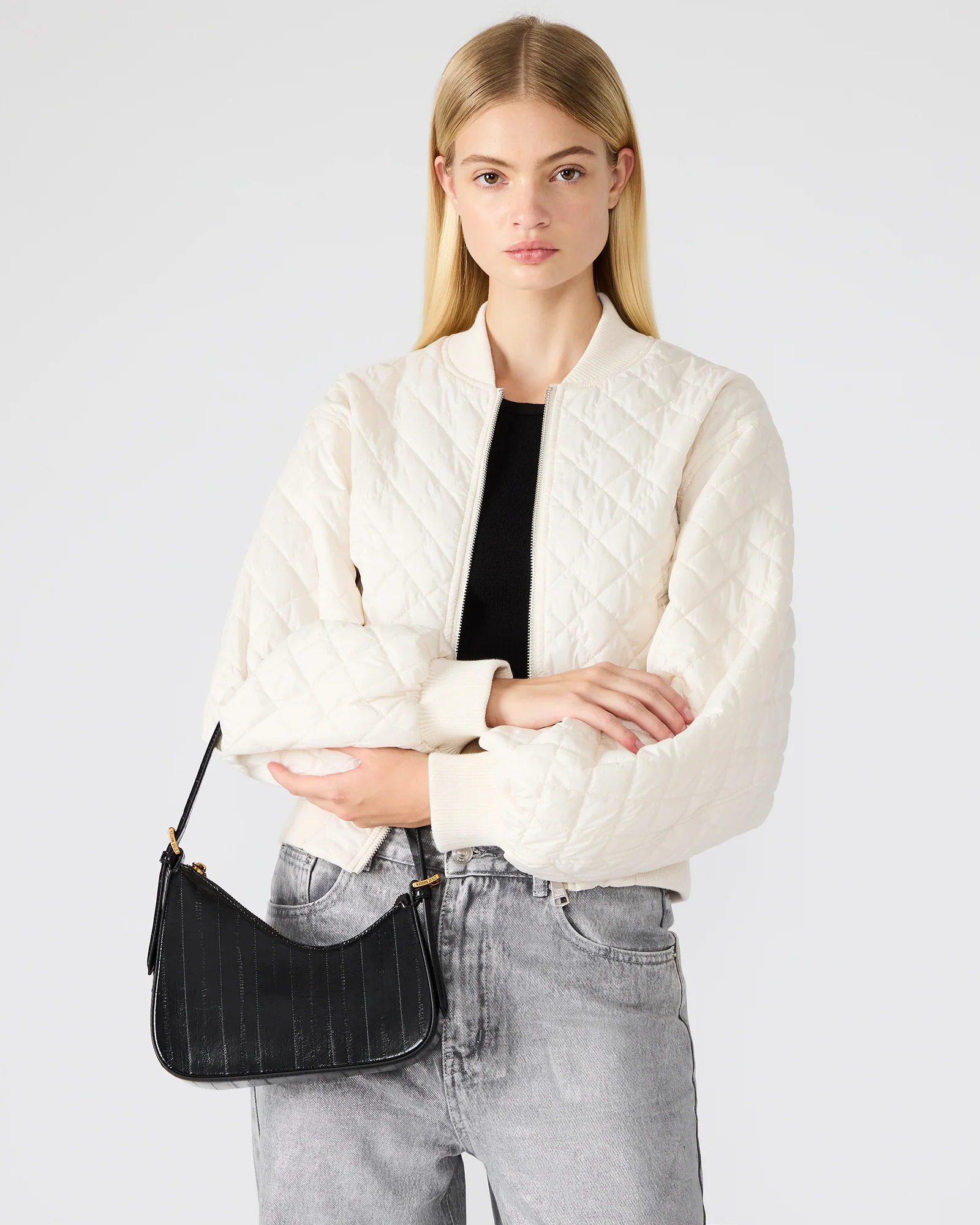 SMITH BAG BLACK EEL