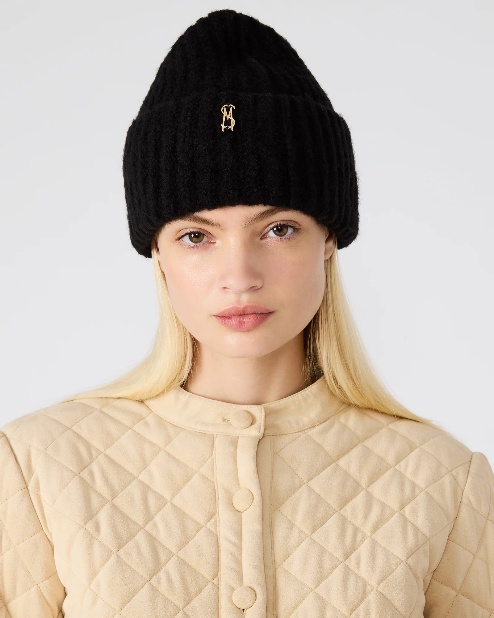 LOGO BEANIE BLACK