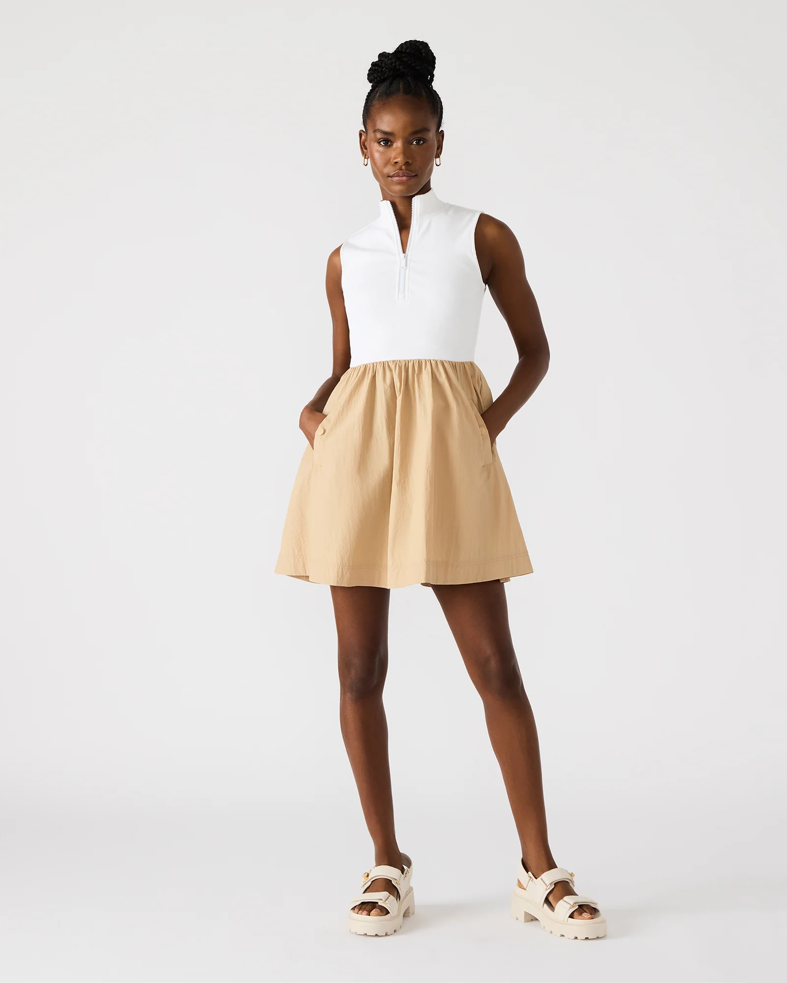 LYON DRESS TAUPE