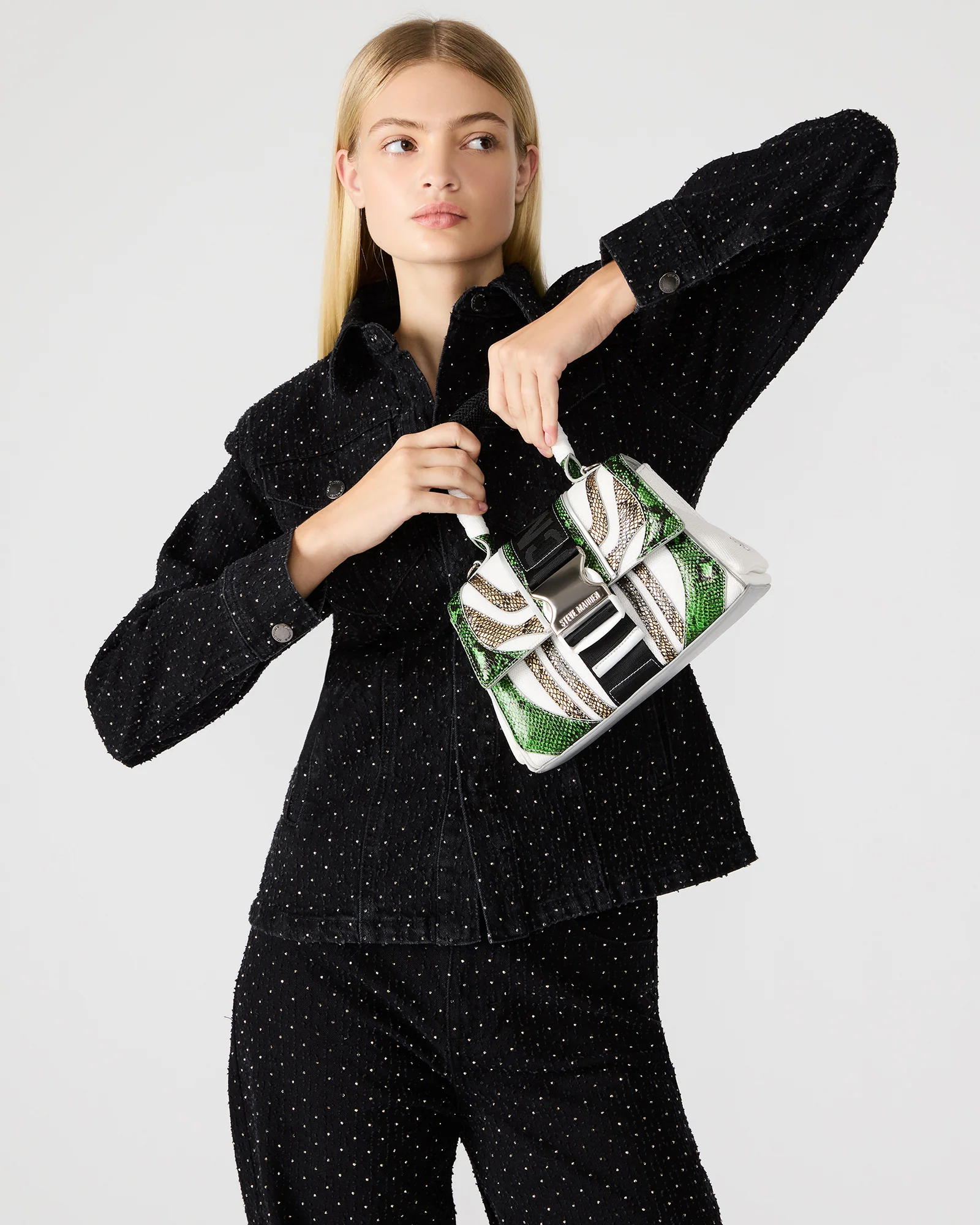 DIEGO BAG GREEN METALLIC