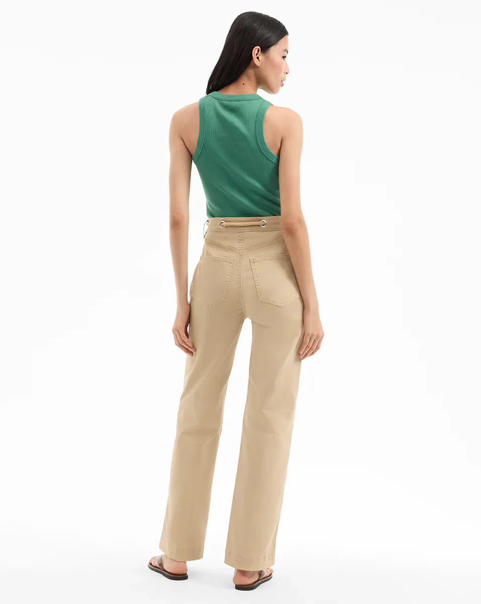 Heather Straight-Leg Pant