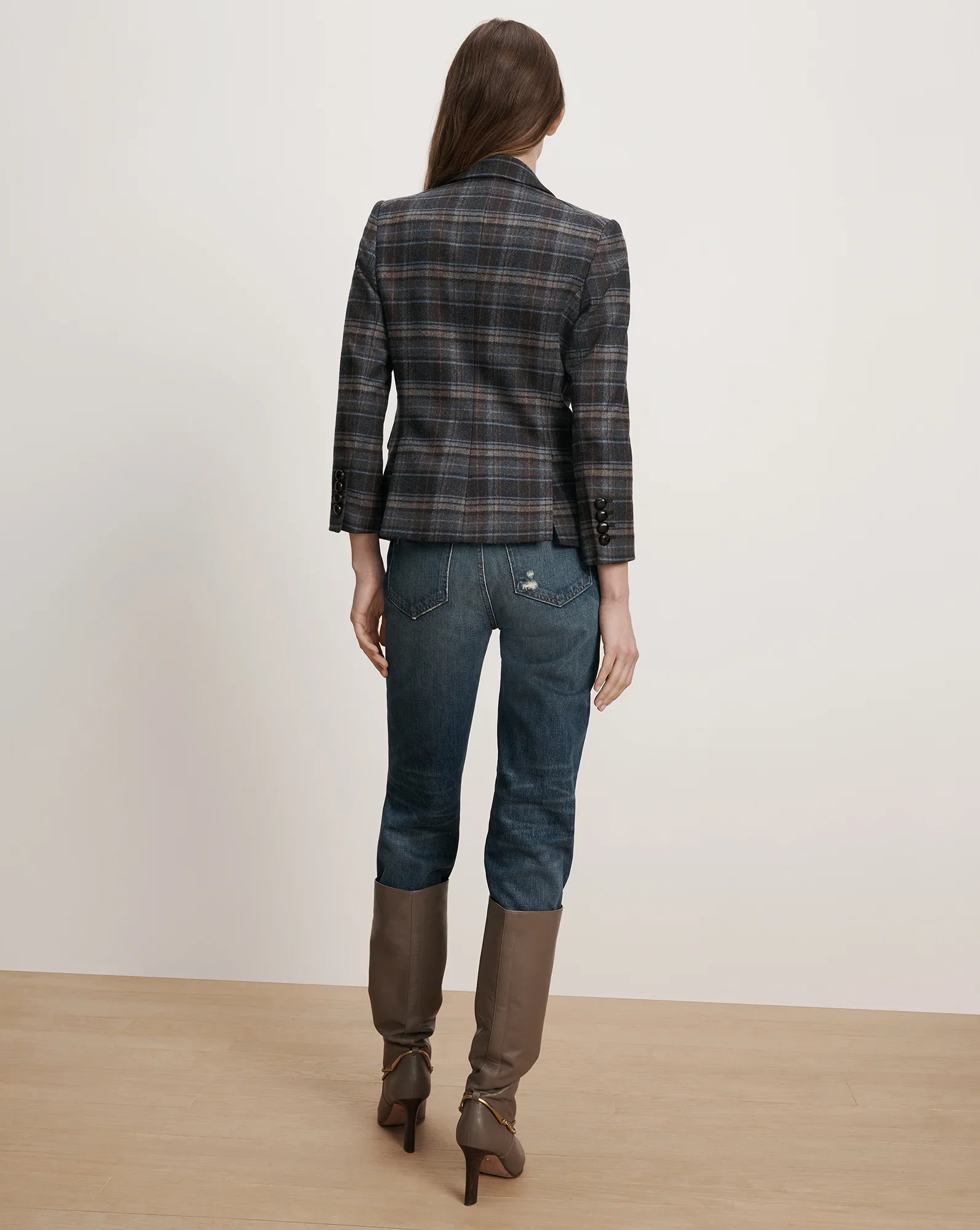 Schoolboy Plaid Dickey Jacket