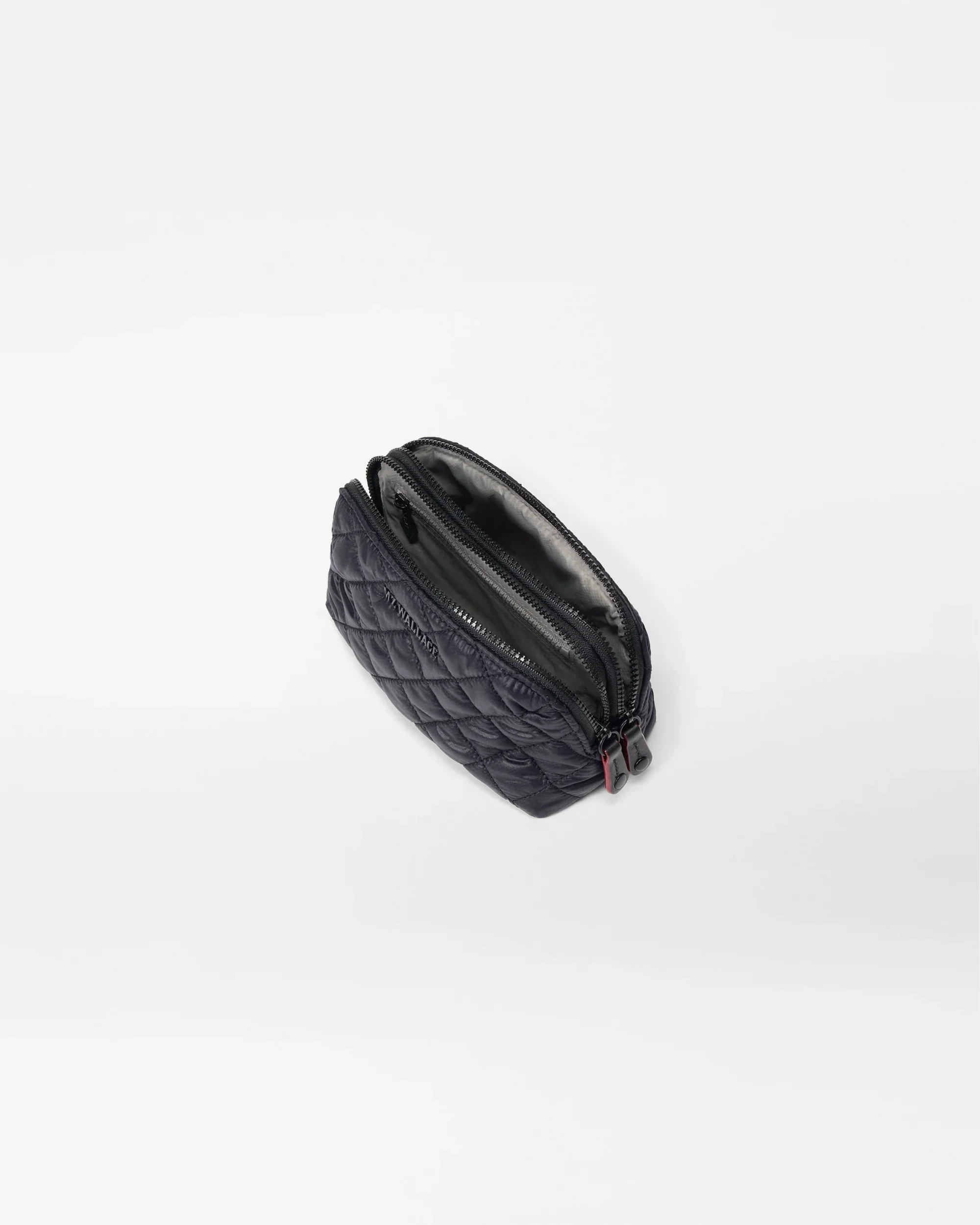 Black Small Double Zip Cosmetic