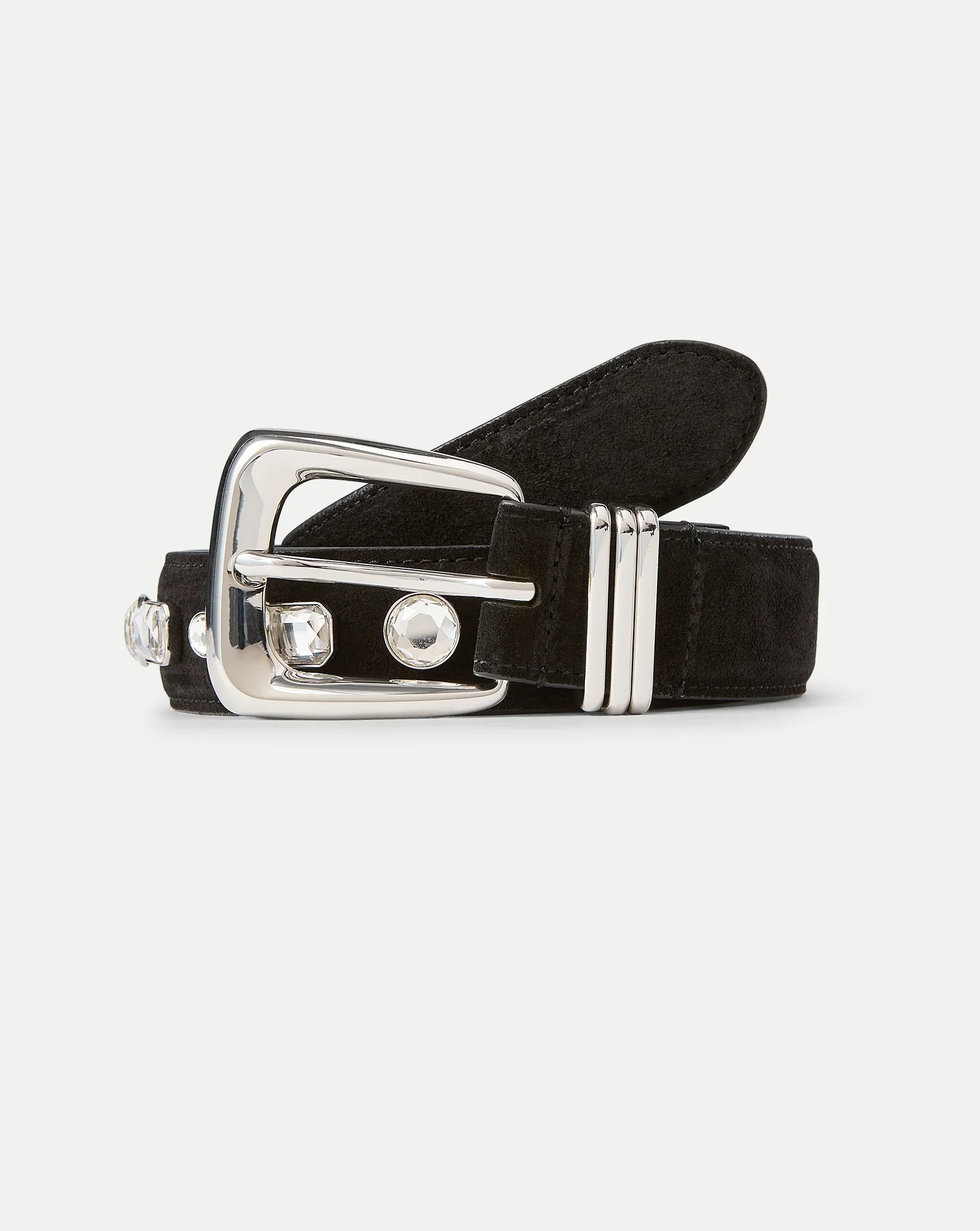 Arch Suede Embellished Belt
