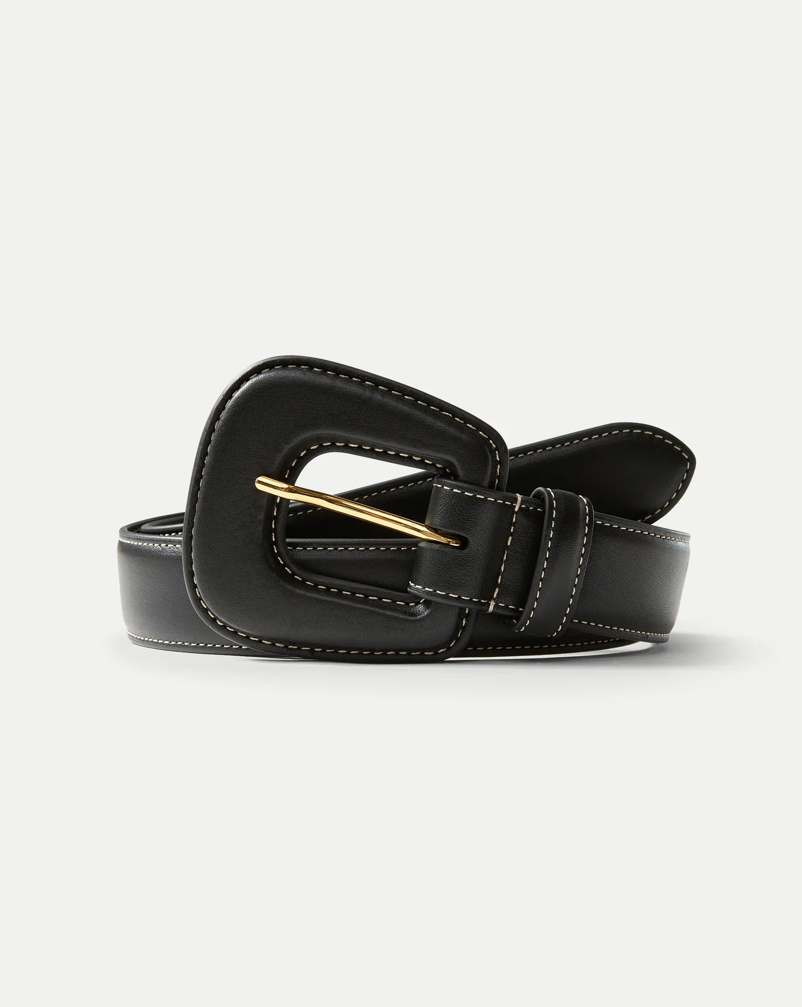 Elsy Leather-Buckle Belt