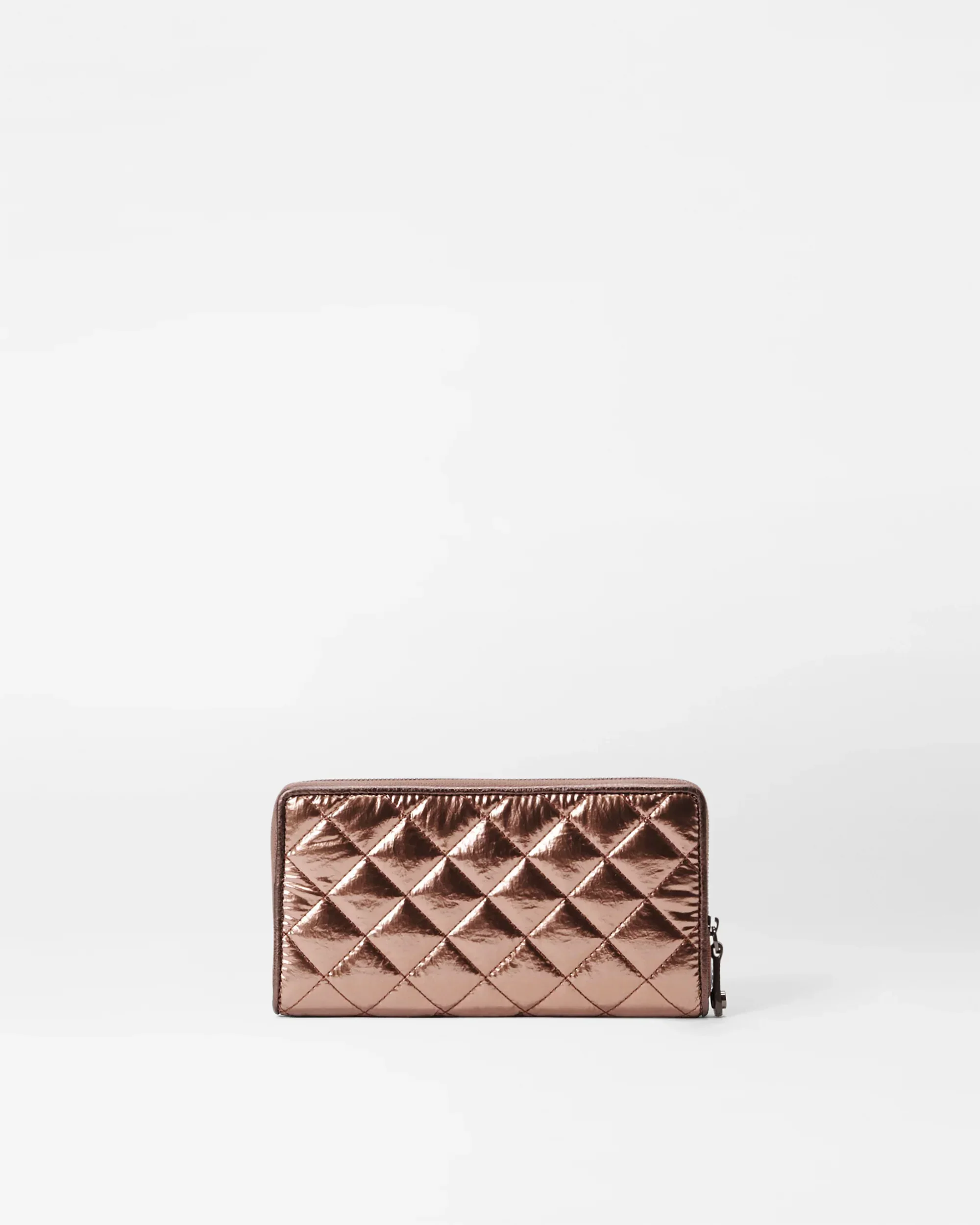 Copper Metallic Lacquer Crosby Long Wallet