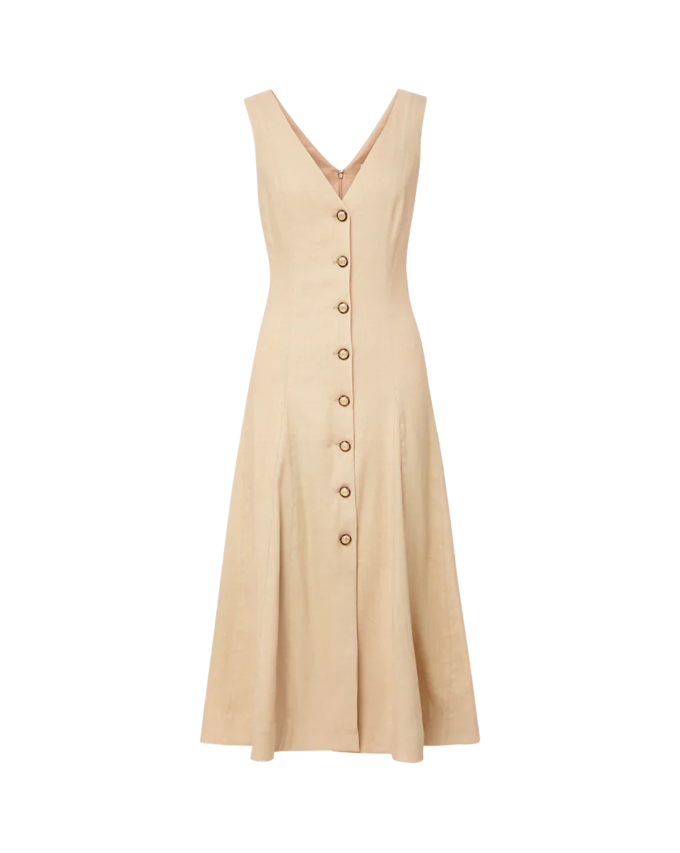 Lou Pleated Midi Dress
