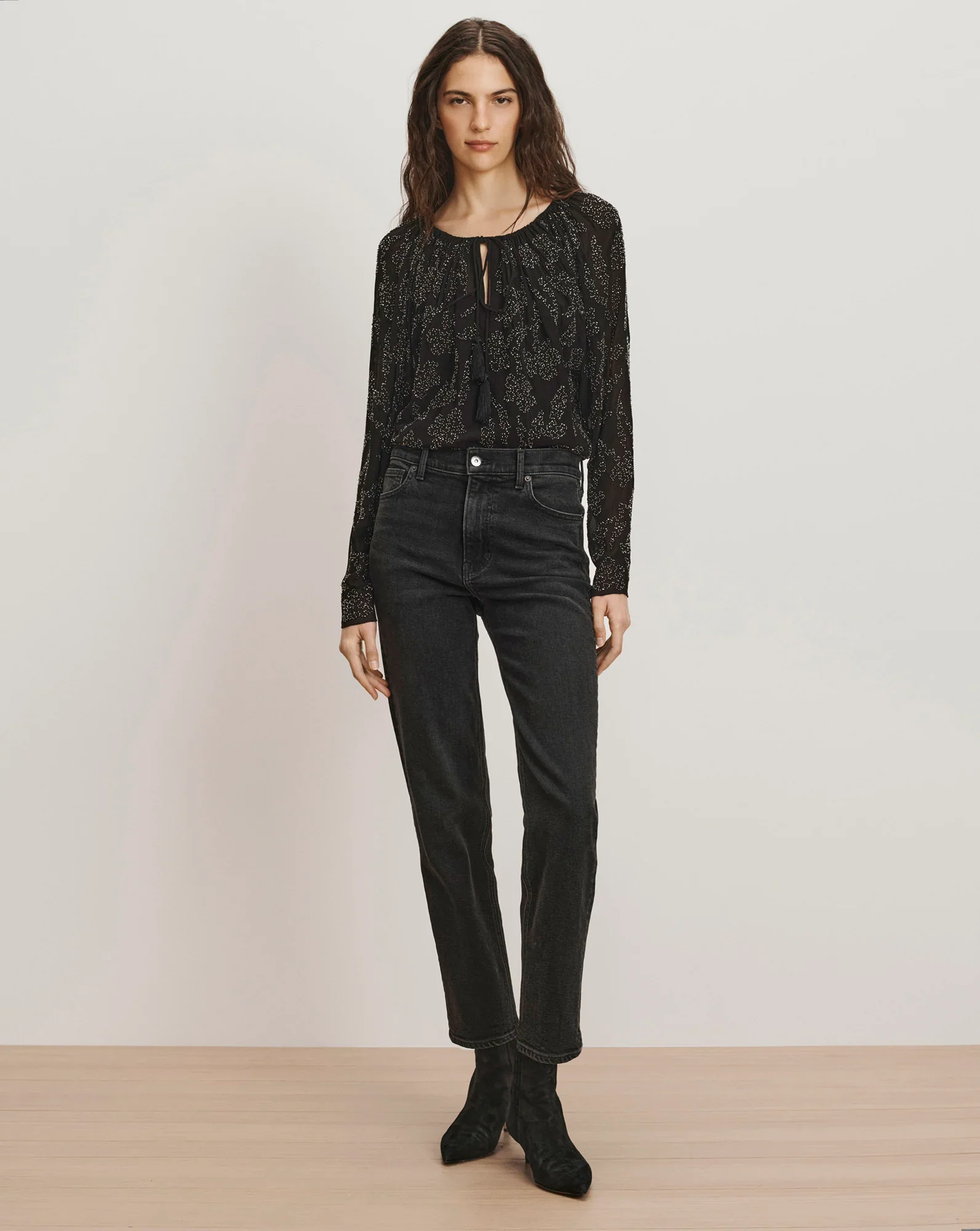 Marlena Beaded Blouse