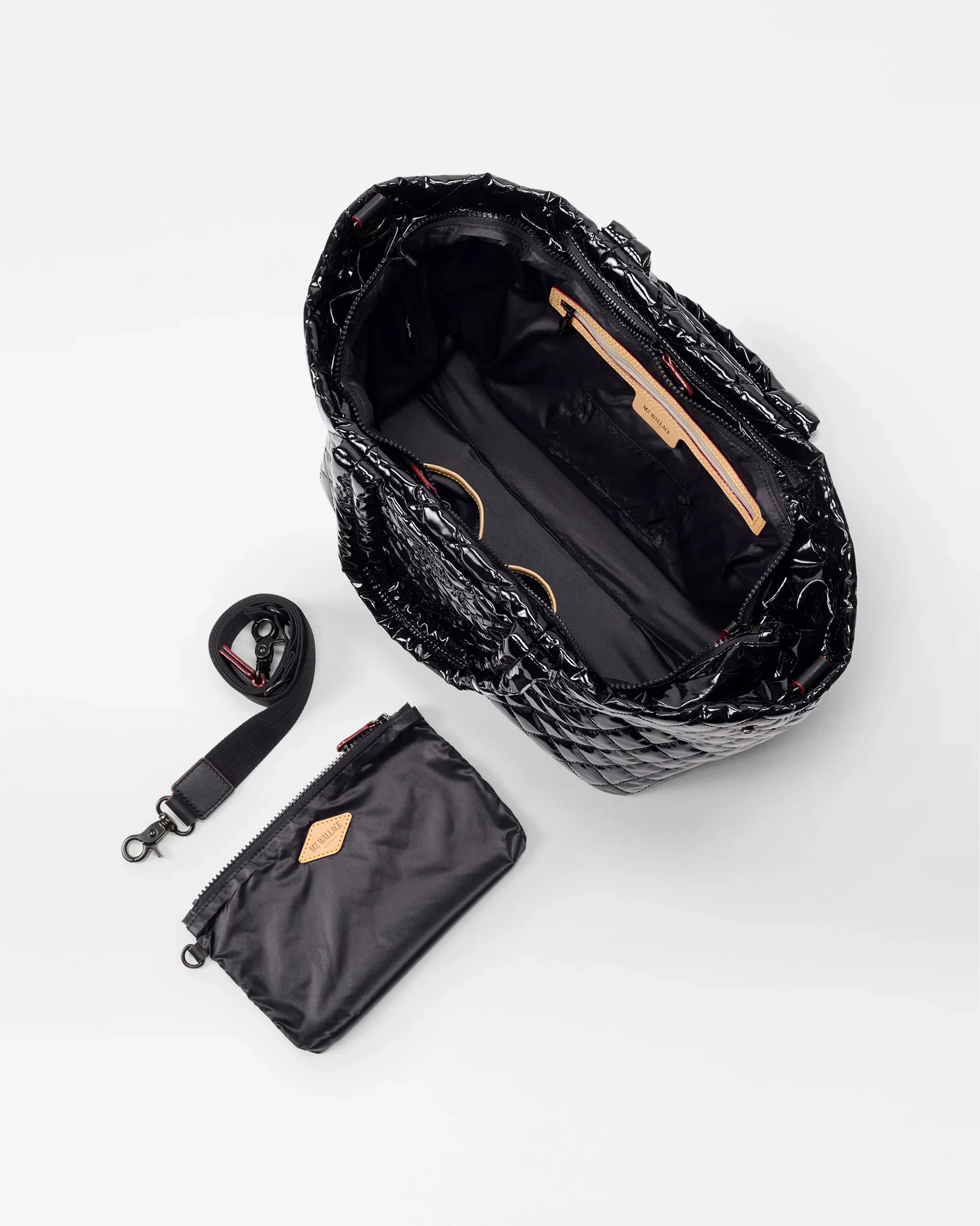 Black Lacquer Medium Metro City Tote