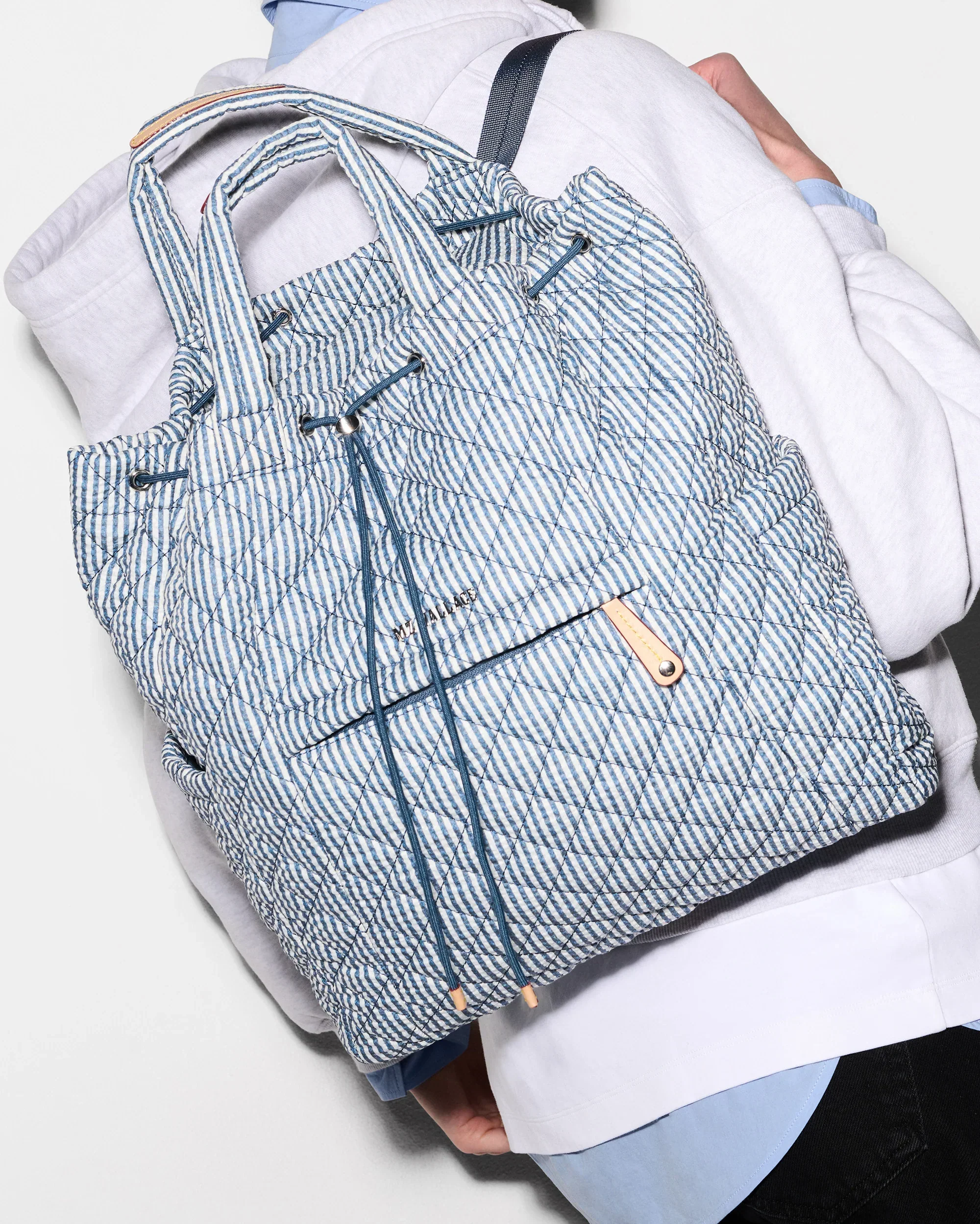 Seersucker Metro Convertible Backpack