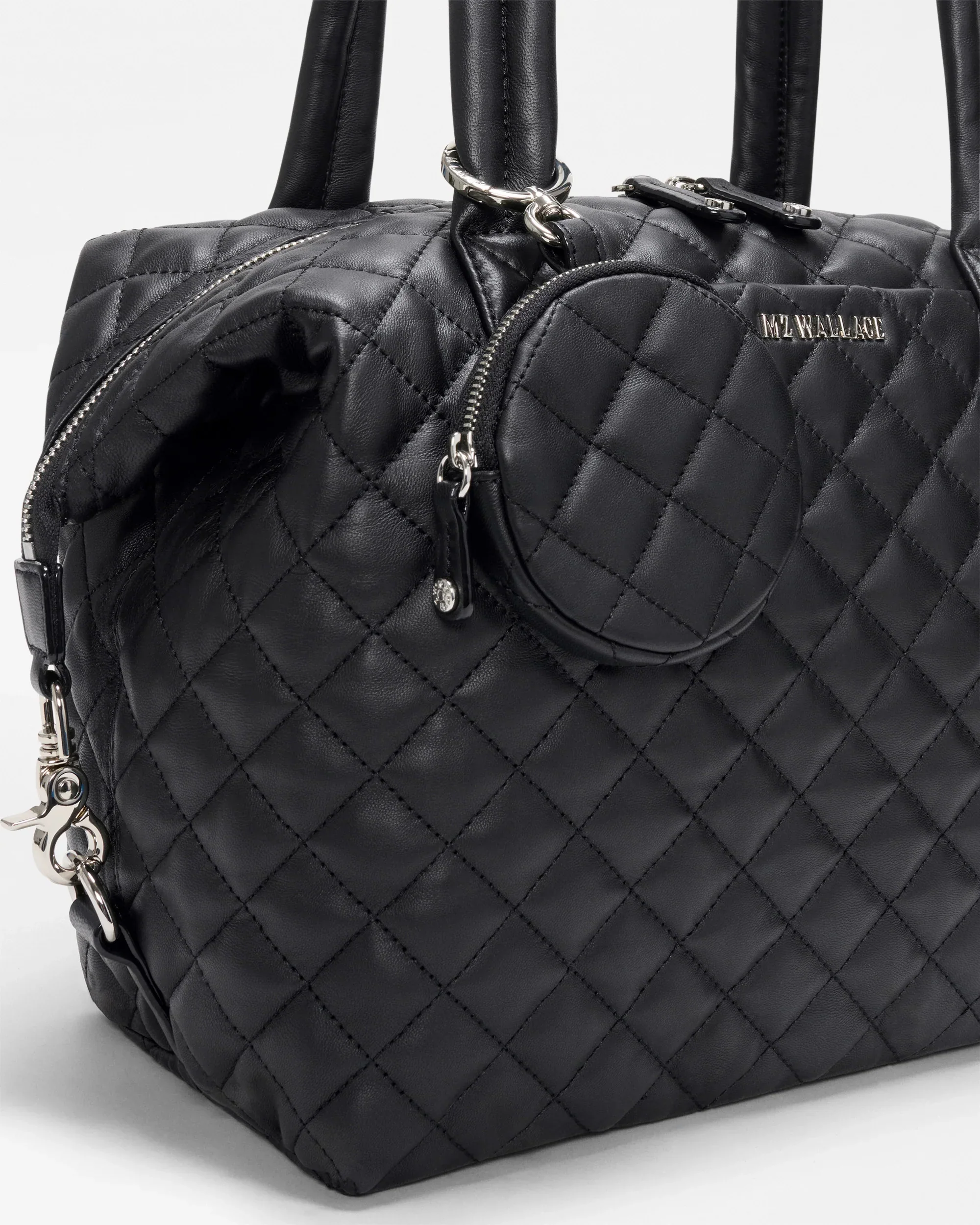 Black Quilted Leather Medium Sutton Deluxe