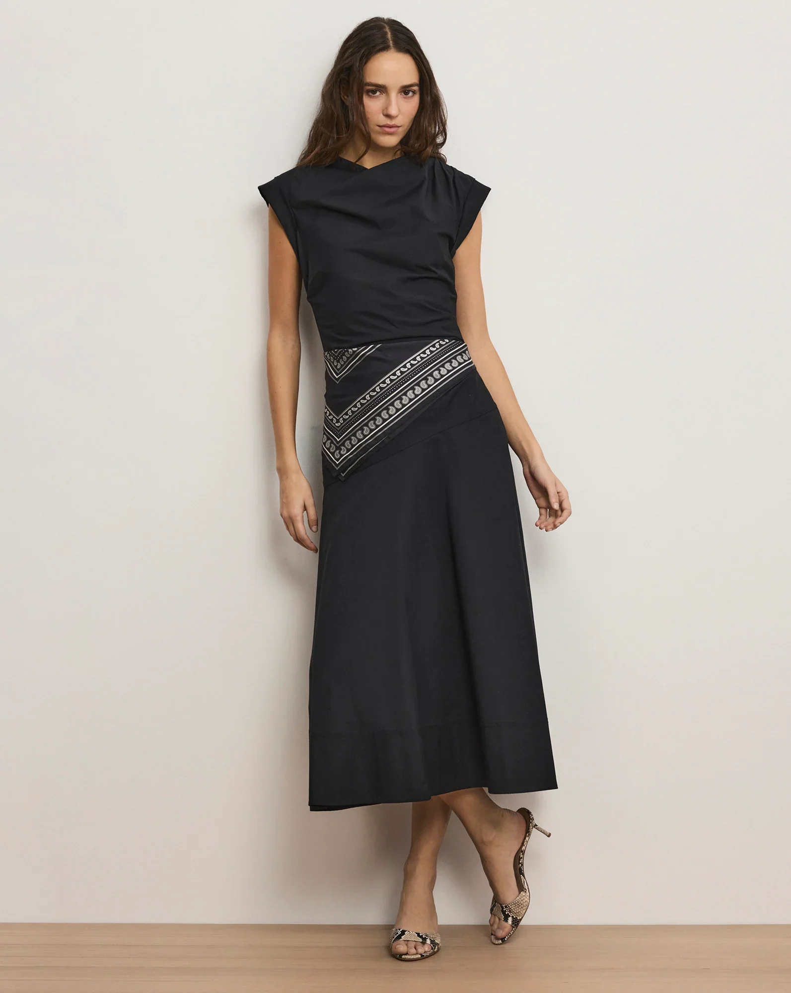 Lisette Cotton Poplin Midi Dress