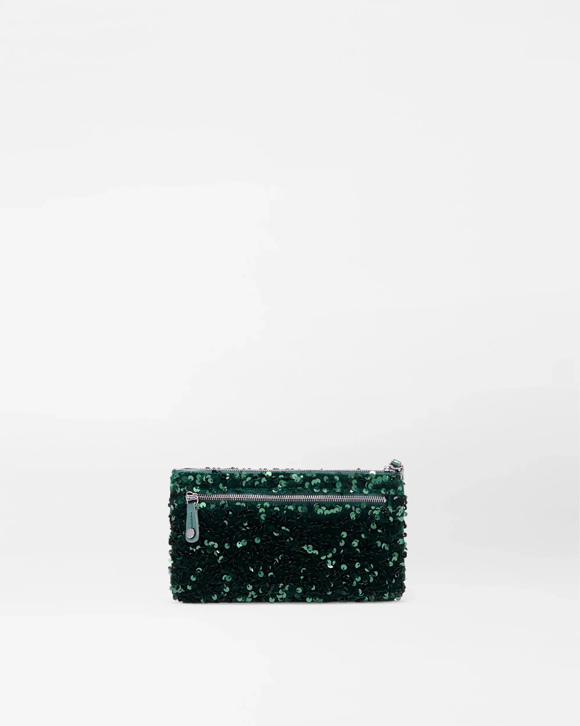 Mallard Sequin Flat Metro Wristlet