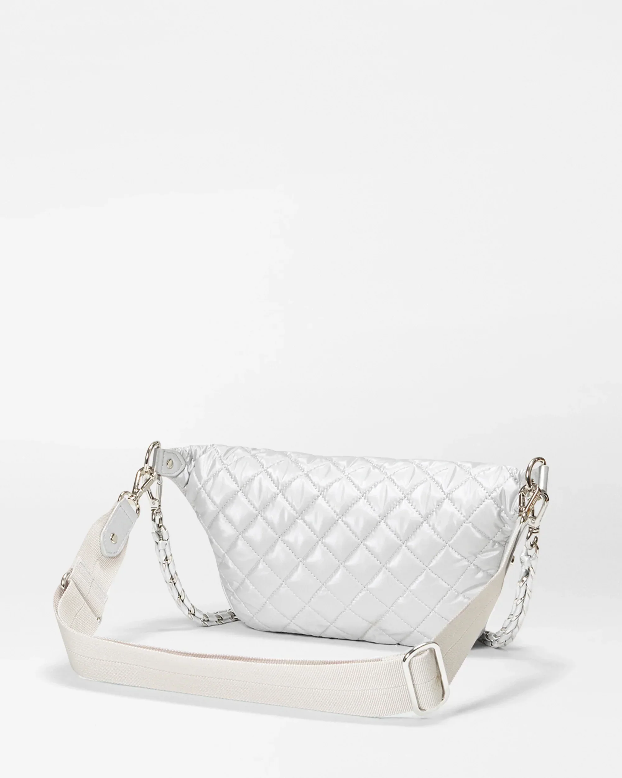 Oyster Metallic Small Crosby Crossbody Sling