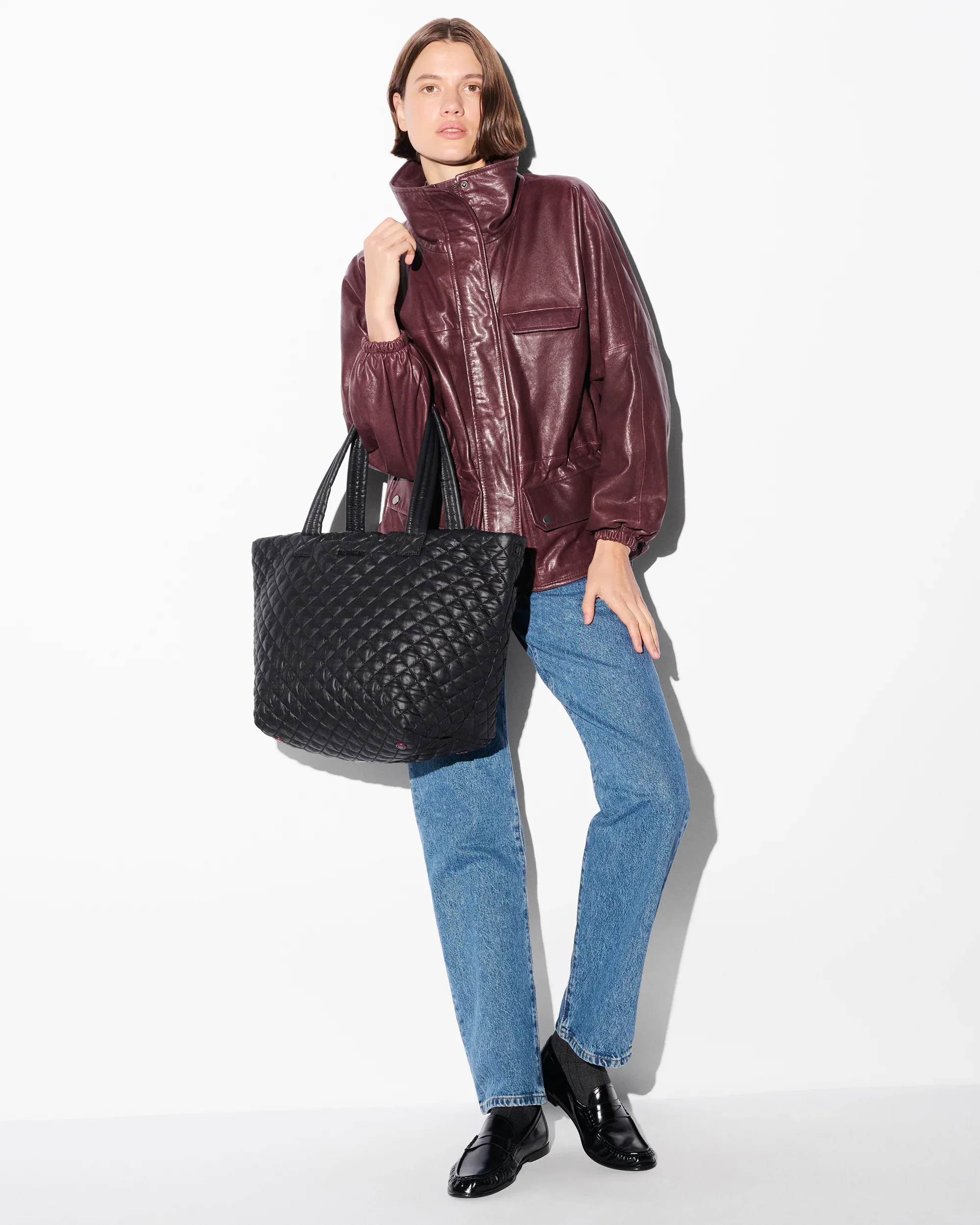 Black Medium Metro Tote Deluxe II