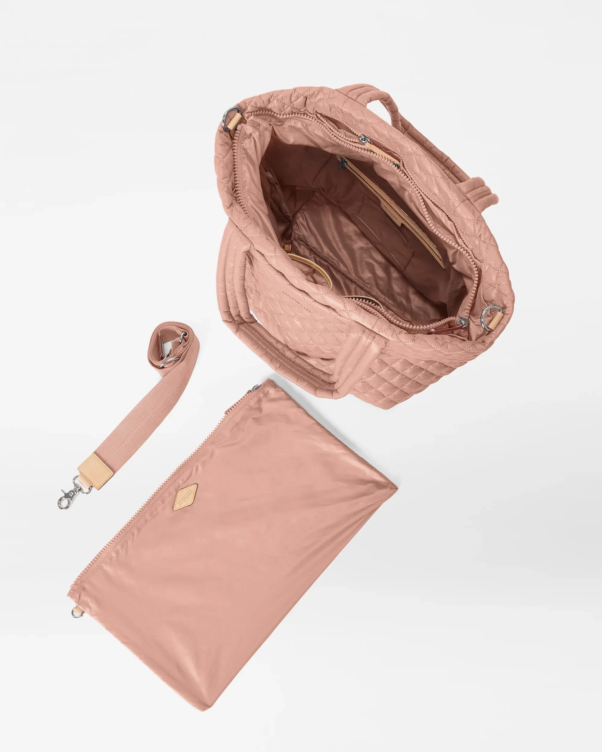 Dusty Rose Medium Metro Tote Deluxe