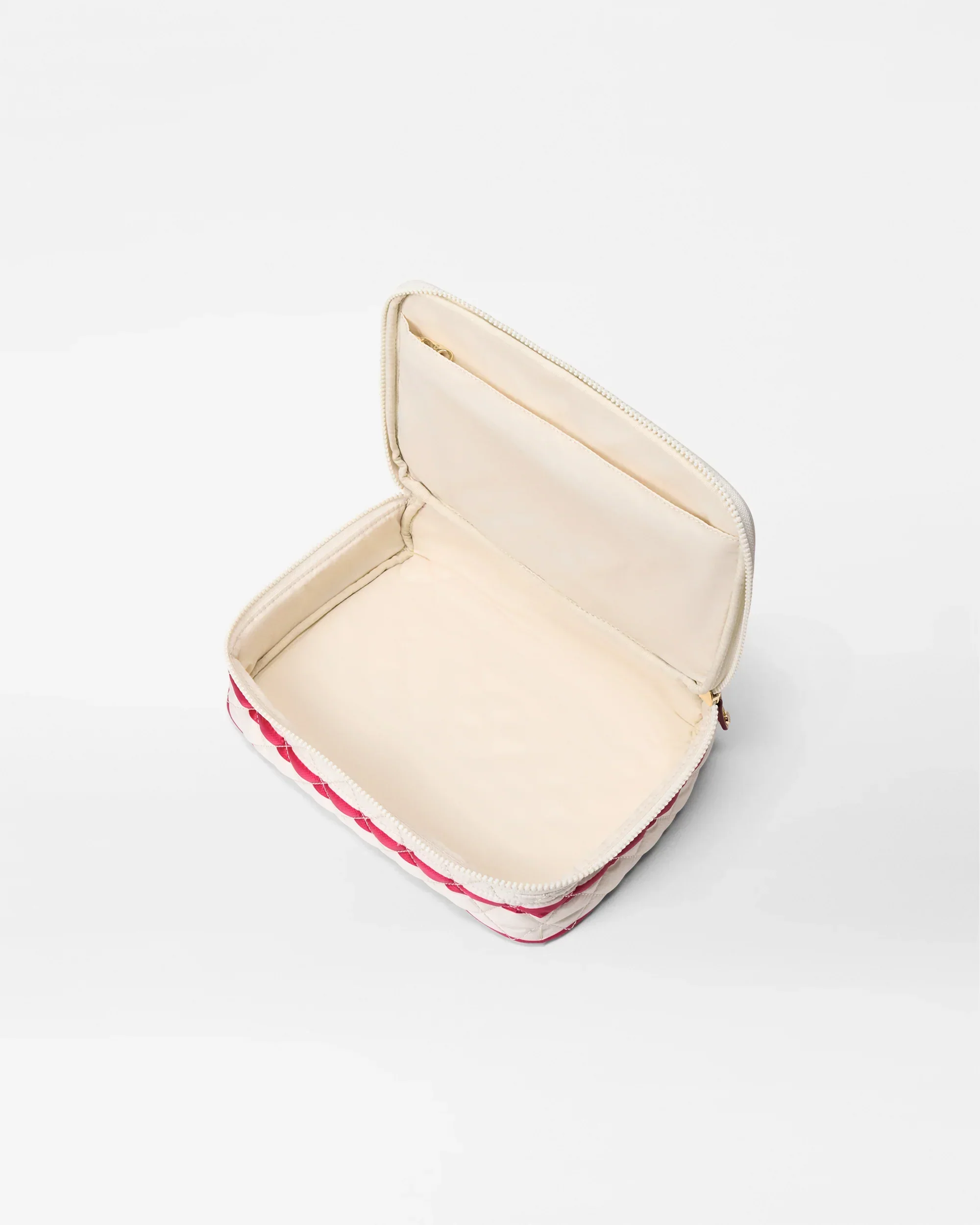 Sanshell/Apple Charter Stripe Zip Round Cosmetic