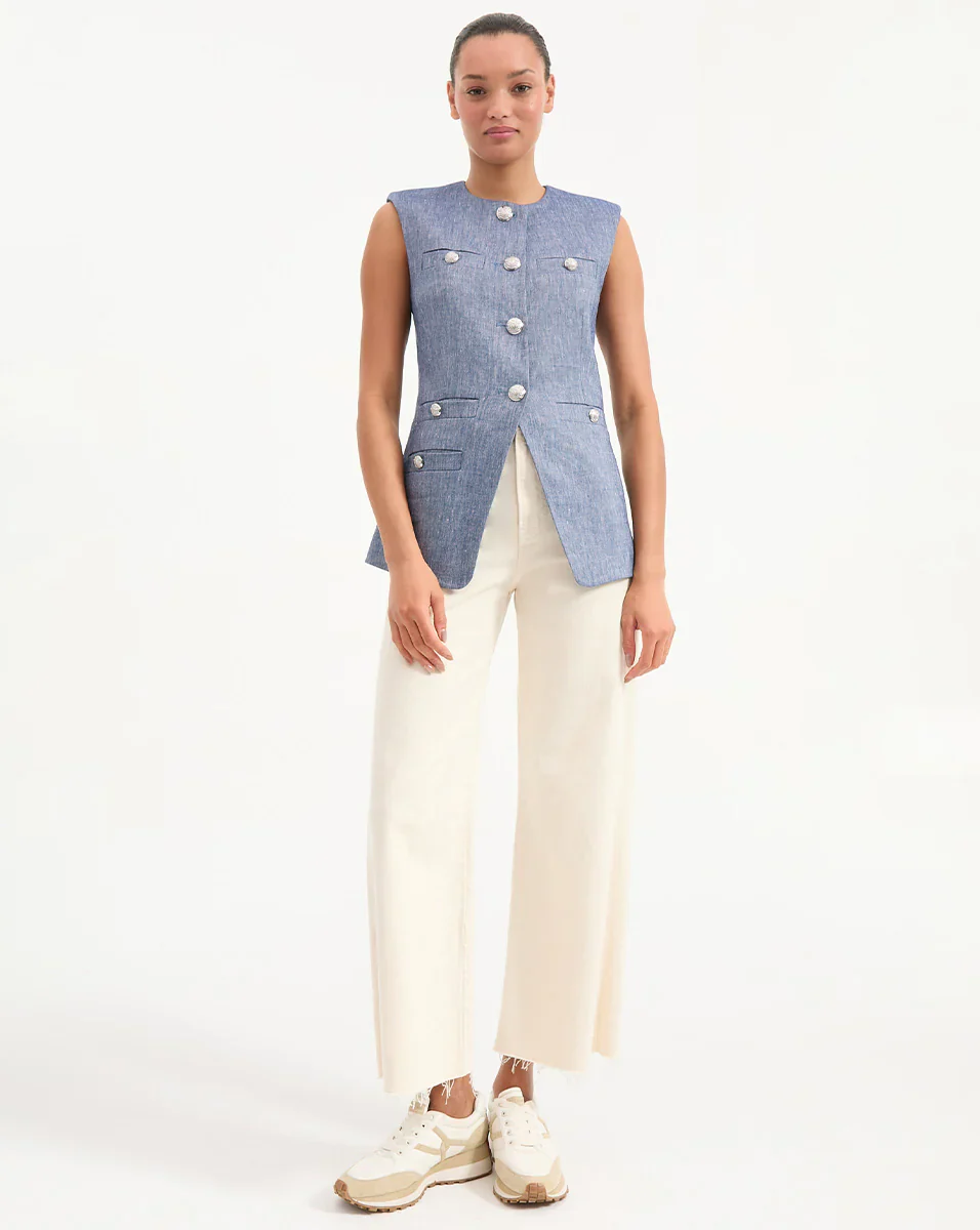 Tamara Linen Vest