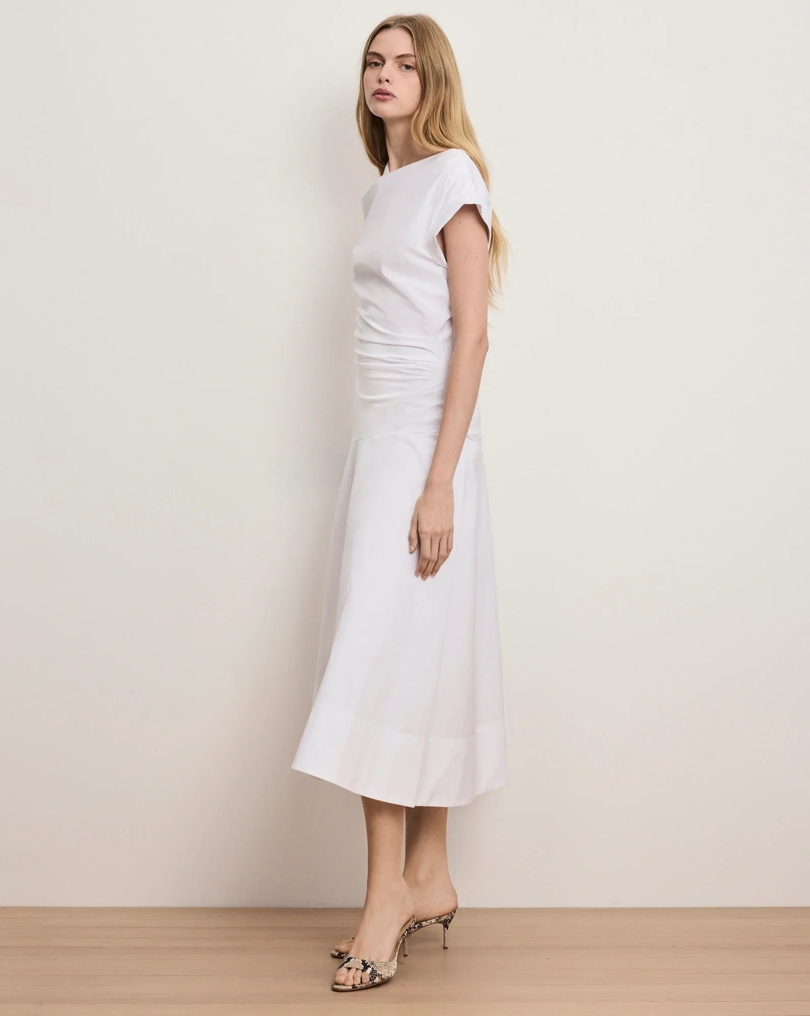 Lisette Cotton Poplin Midi Dress