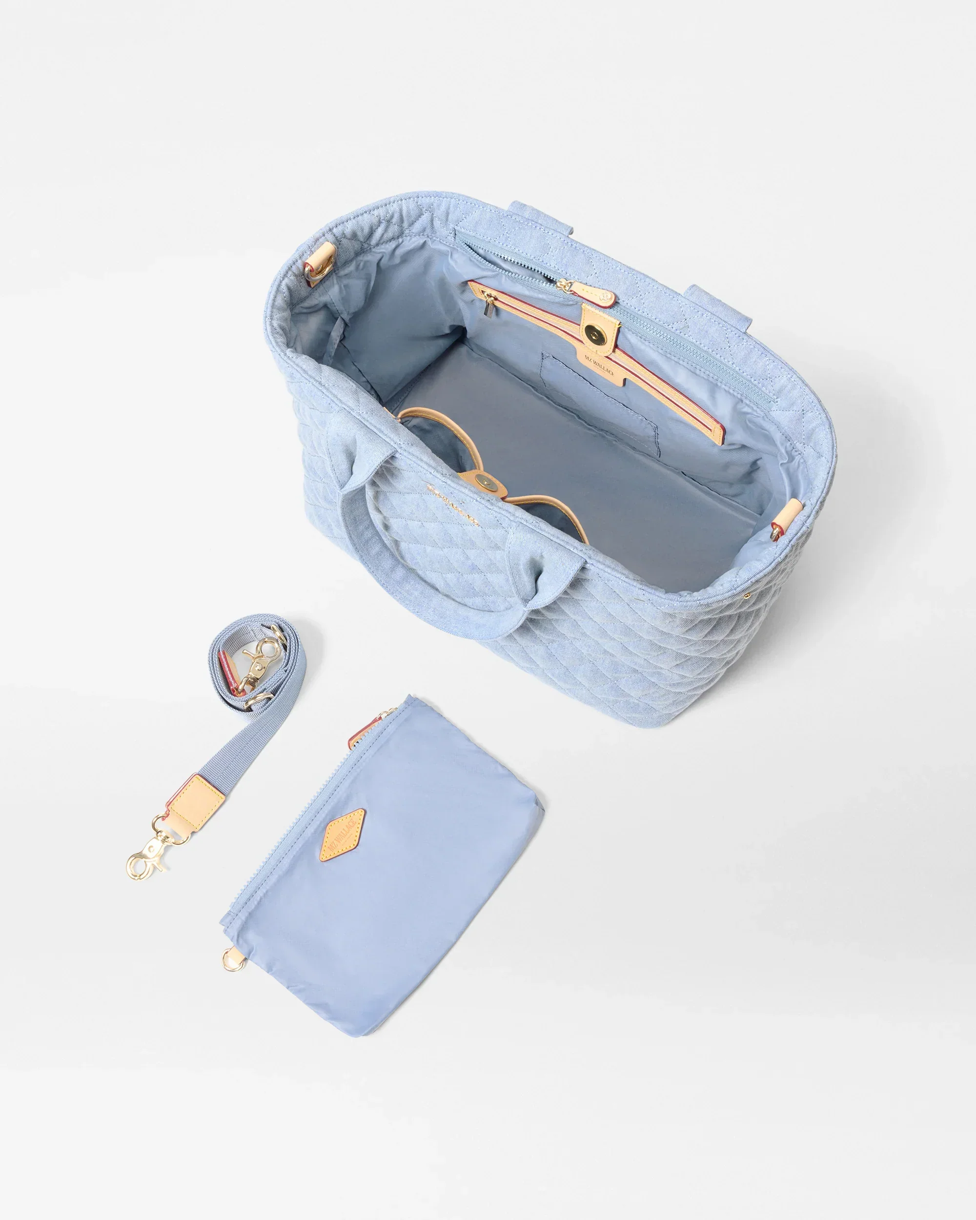 True Light Denim Medium Metro City Tote