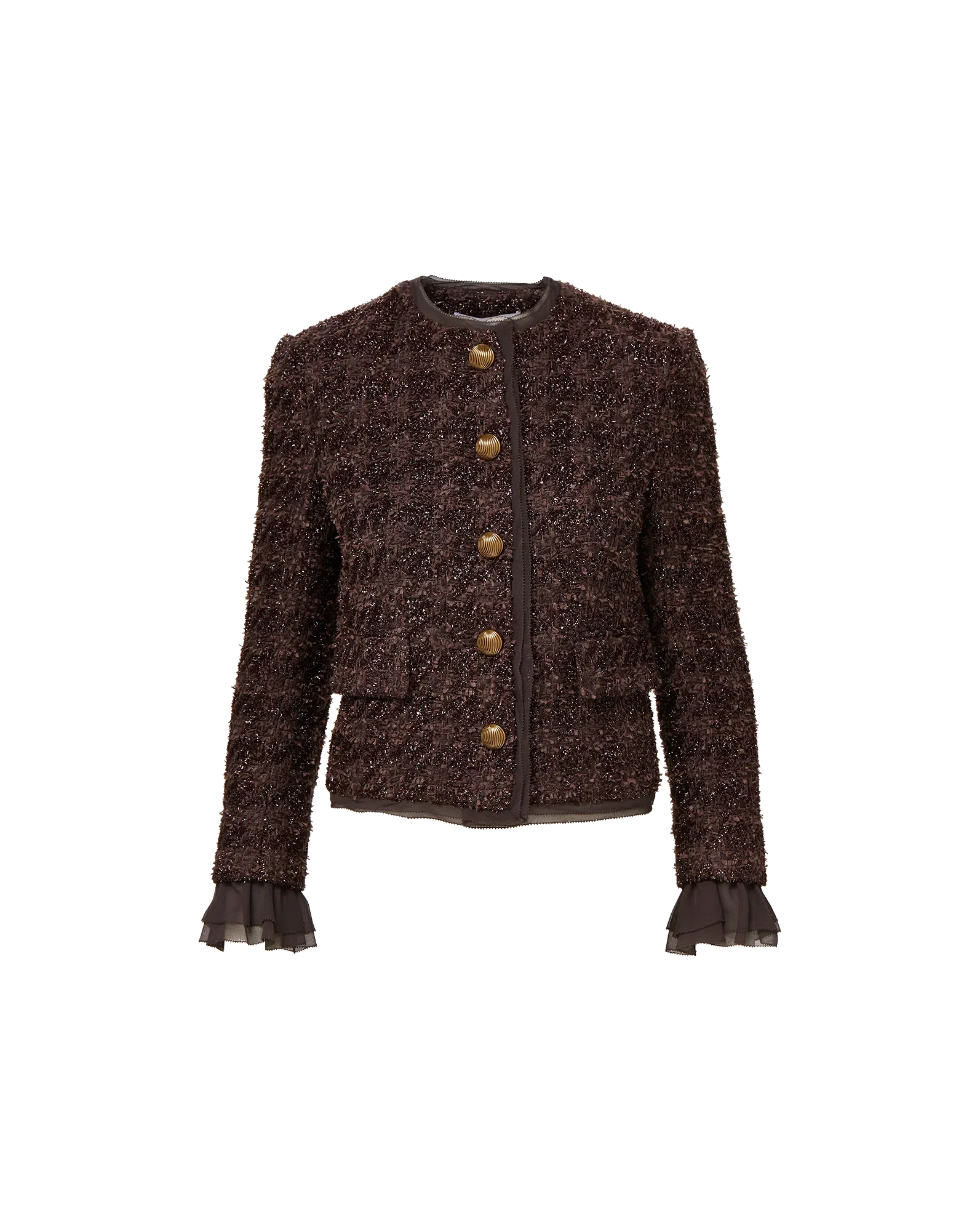 Audrina Metallic Tweed Jacket