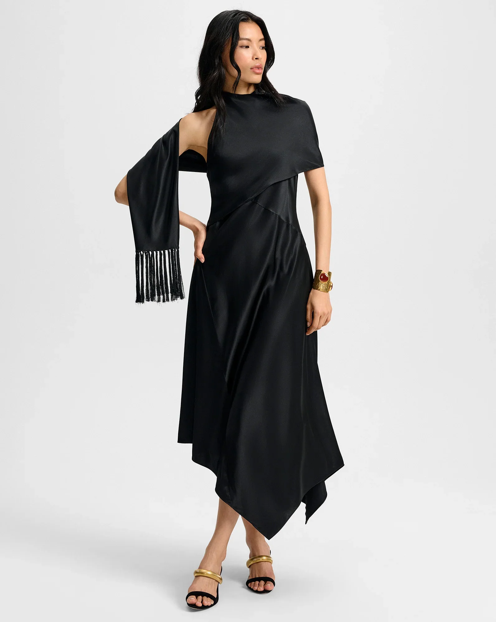 Wyndham Silk Midi Dress