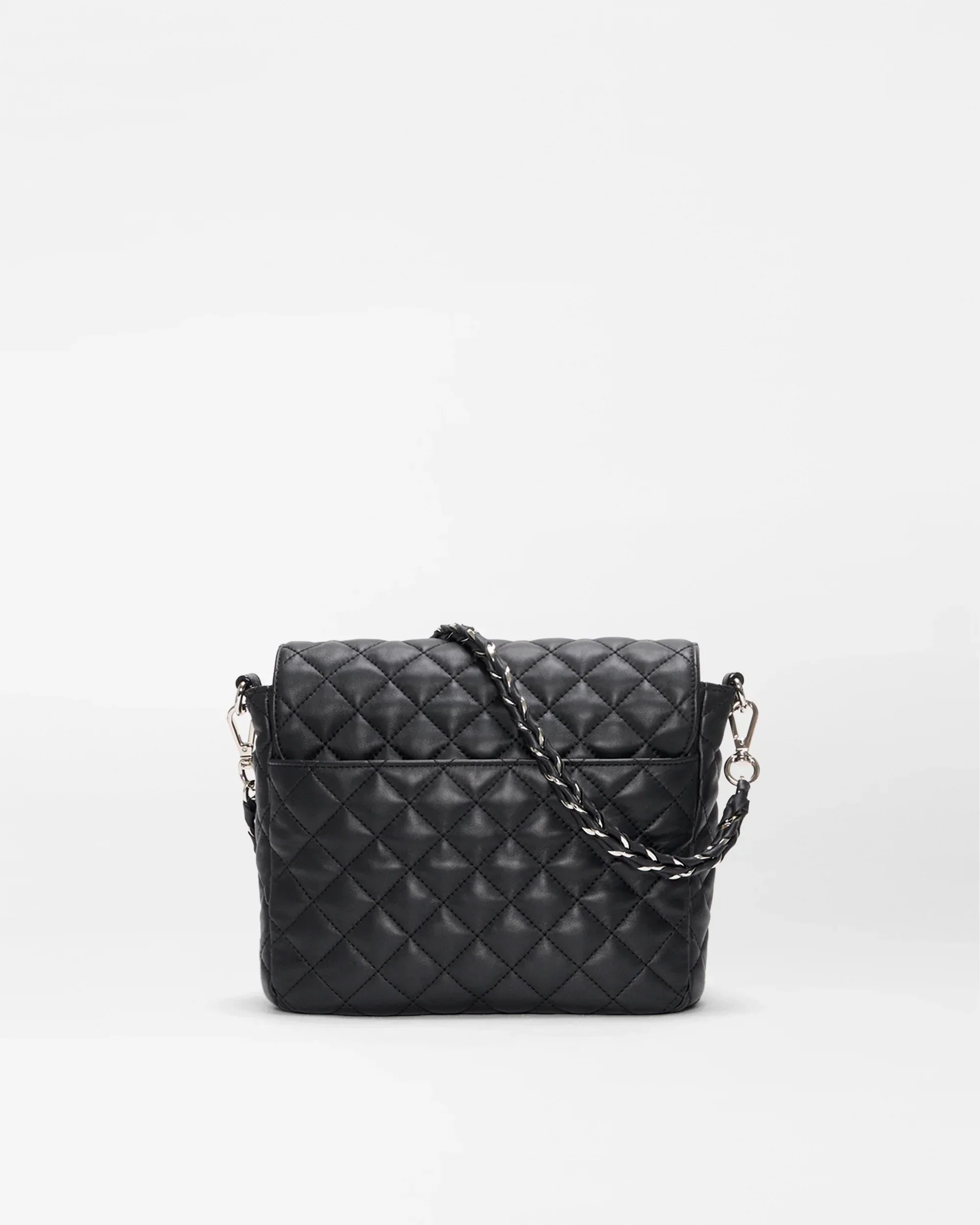 Black Quilted Leather Medium Crosby Lock Crossbody