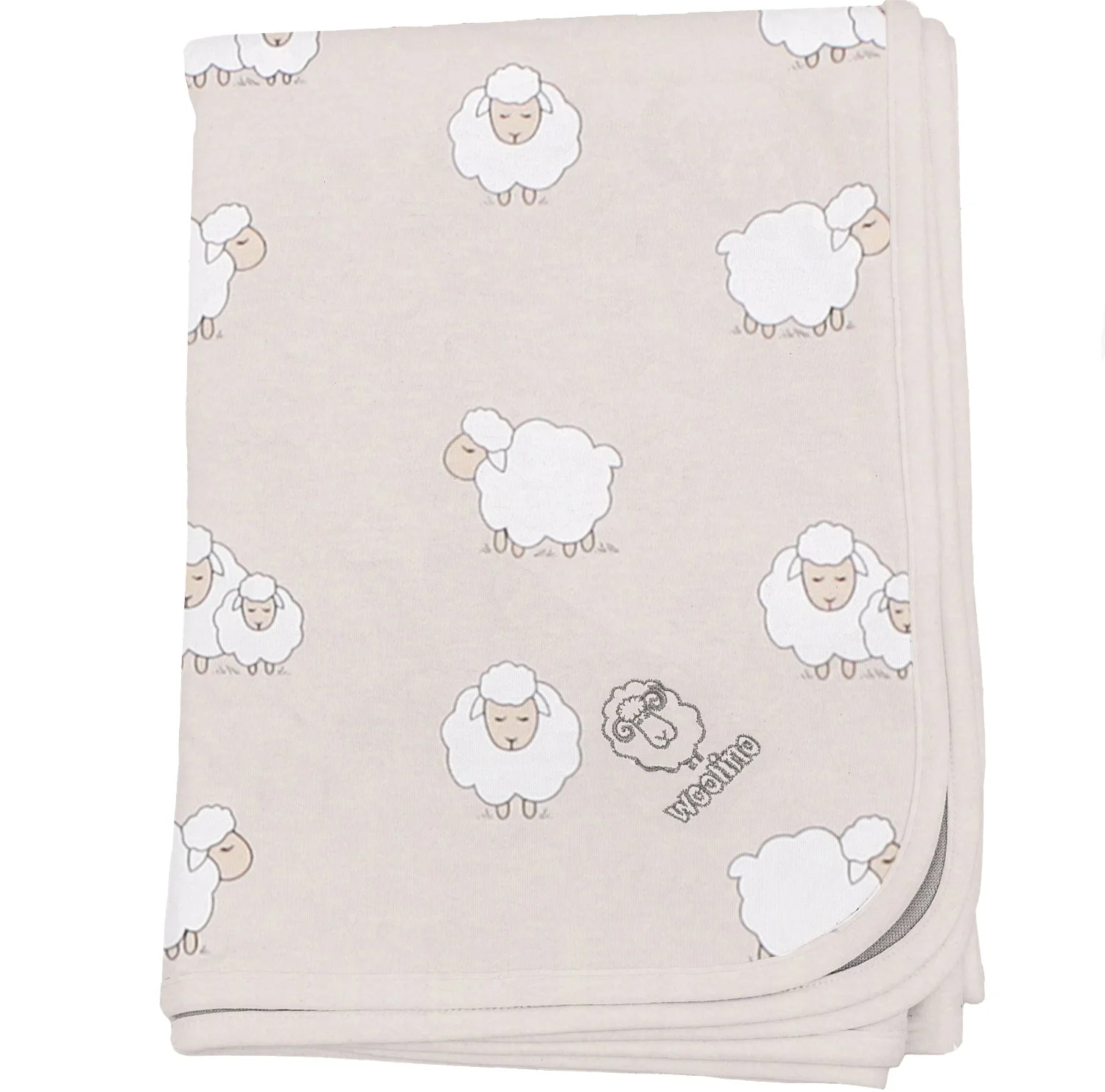 Imperfect Toddler Blanket, 4 Season? Merino Wool & Organic Cotton Blanket, 52.5 x 40, Sheep