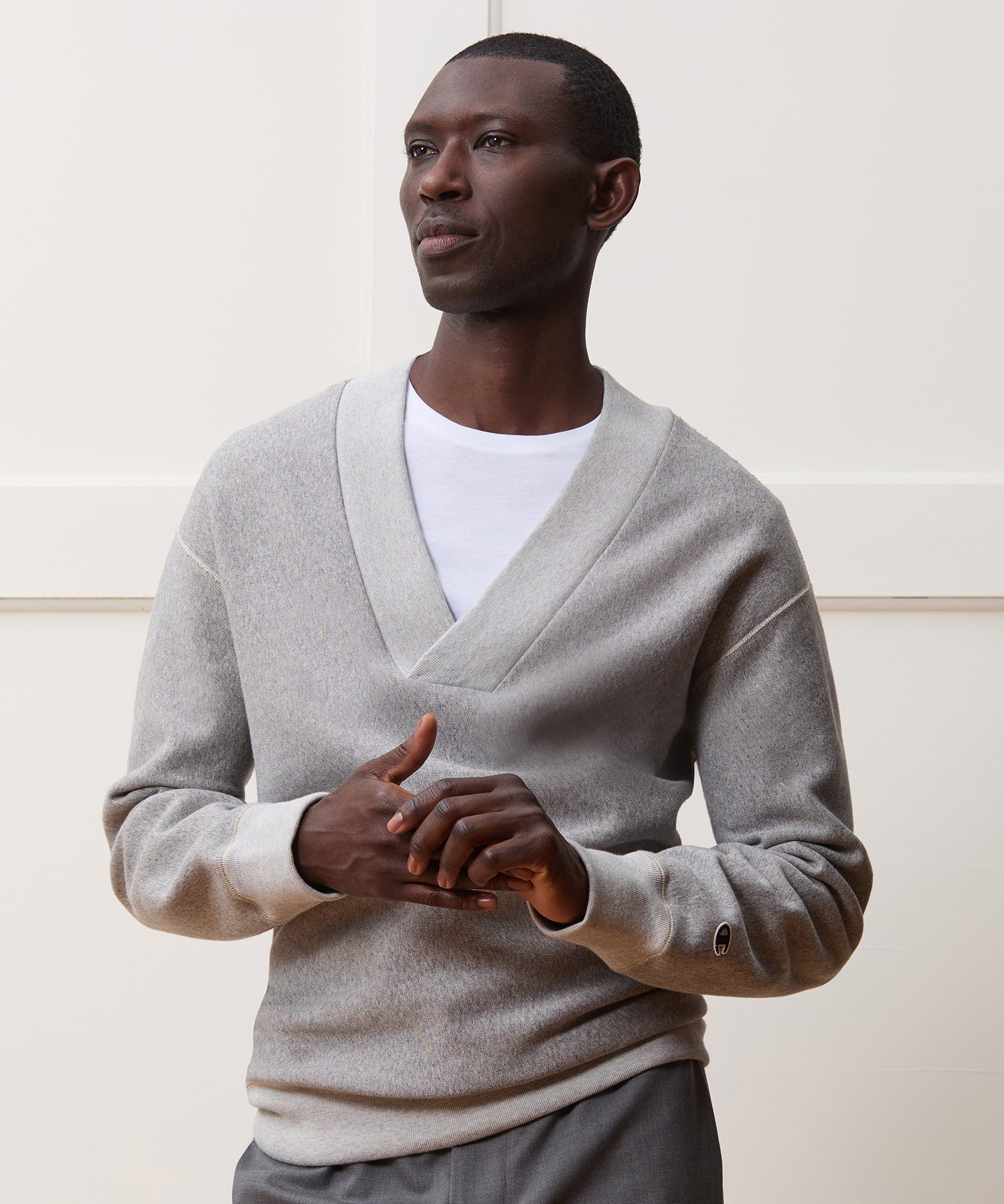 Champion Relaxed Fleece V-Neck Sweatshirt