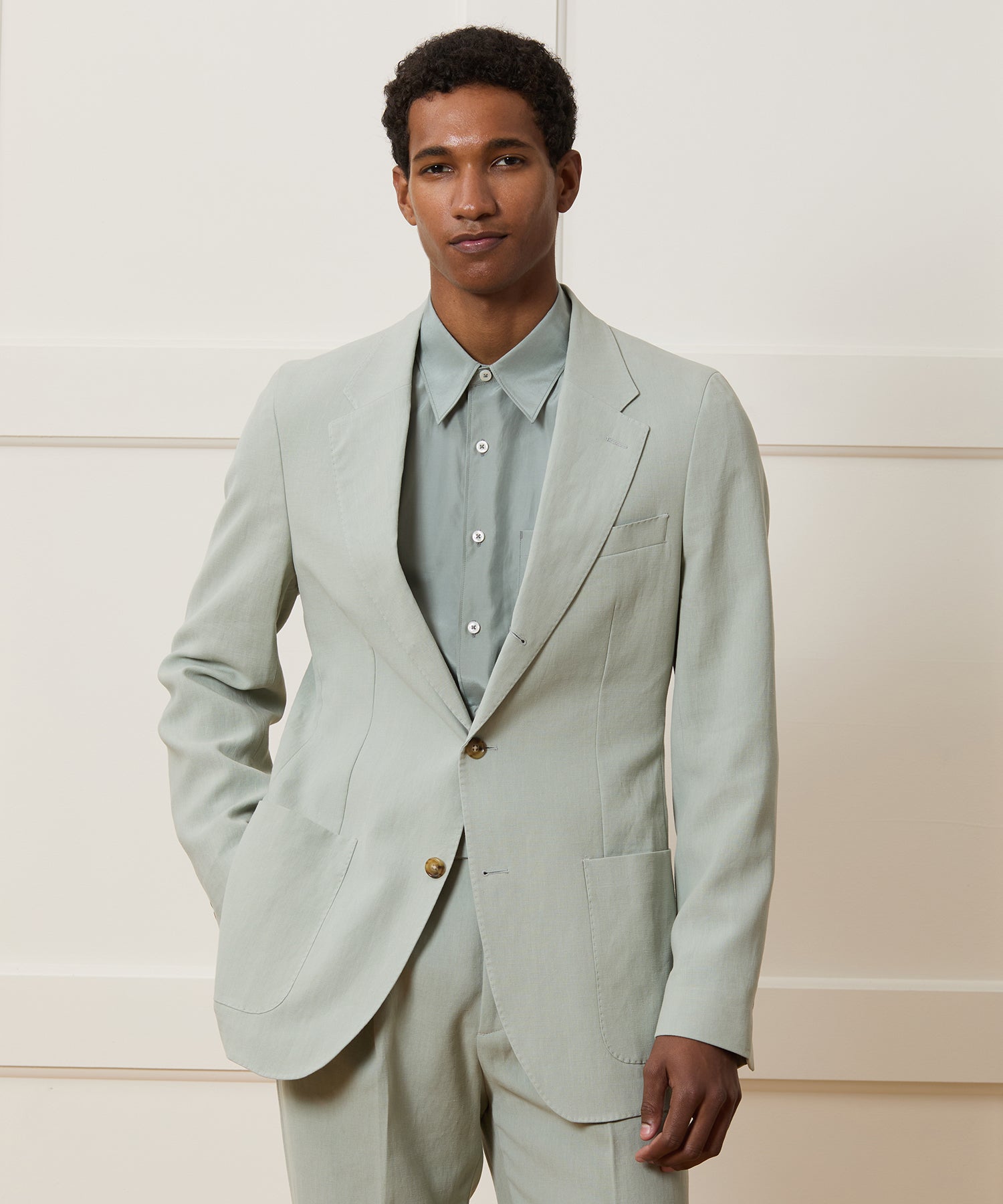 Italian Sueded Linen Madison Jacket