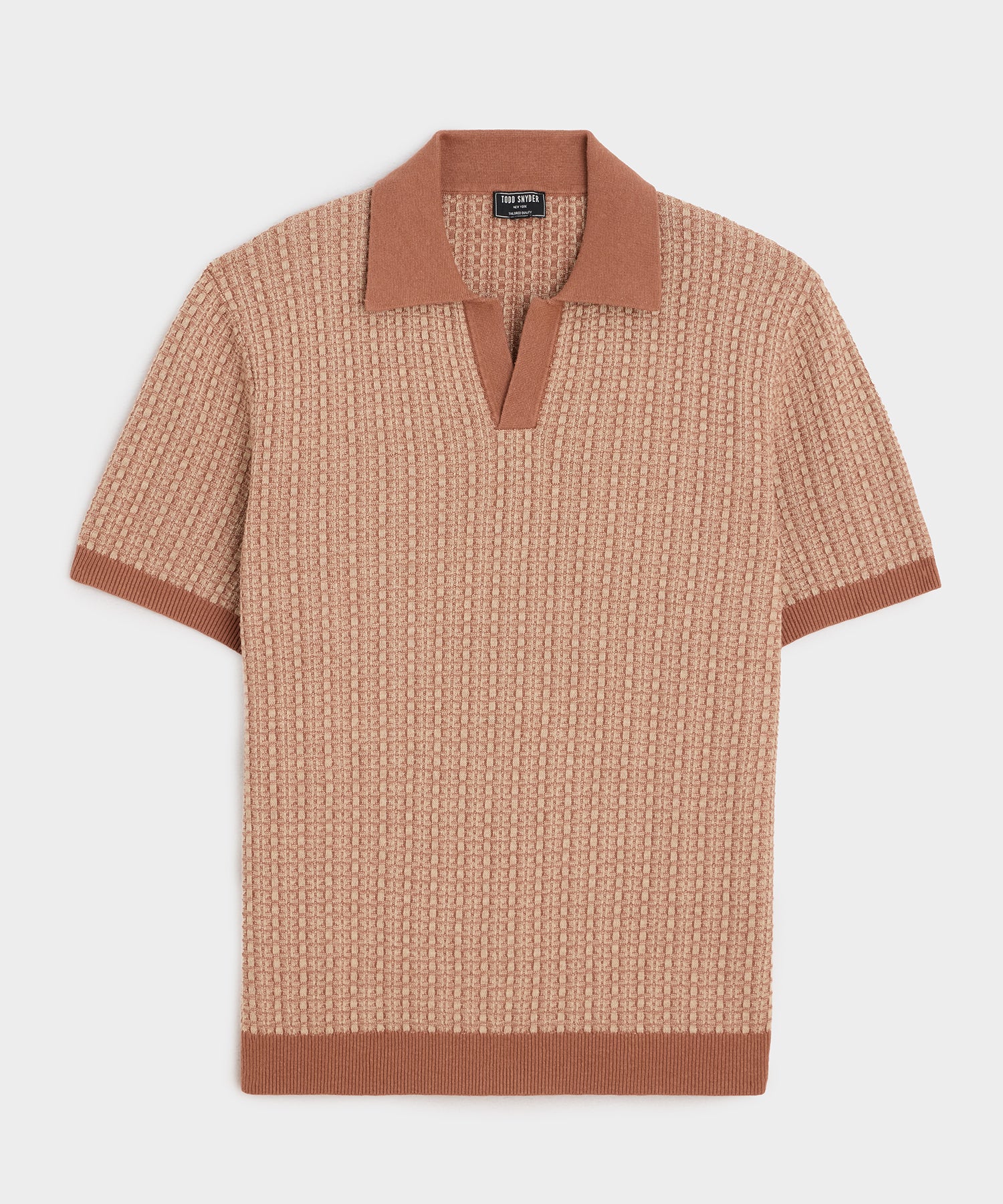 Linen Geometric Montauk Sweater Polo