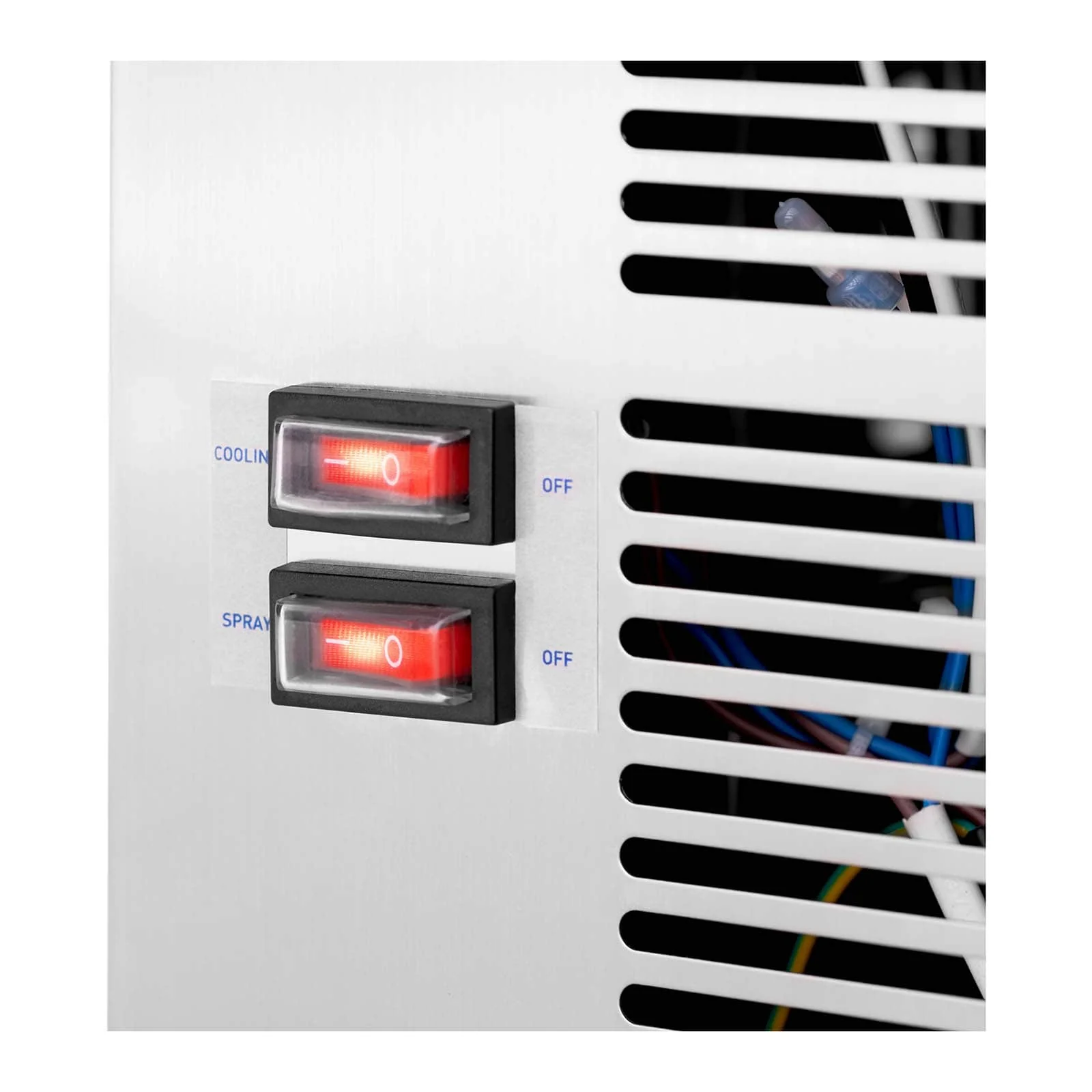 Distributeur de boissons réfrigéré 3 x 10 litres fontaine à jus avec robinet (contenance : 3 x 10 l,puissance : 320 w,fonctions : réfrigération,agitation) 14_0005301