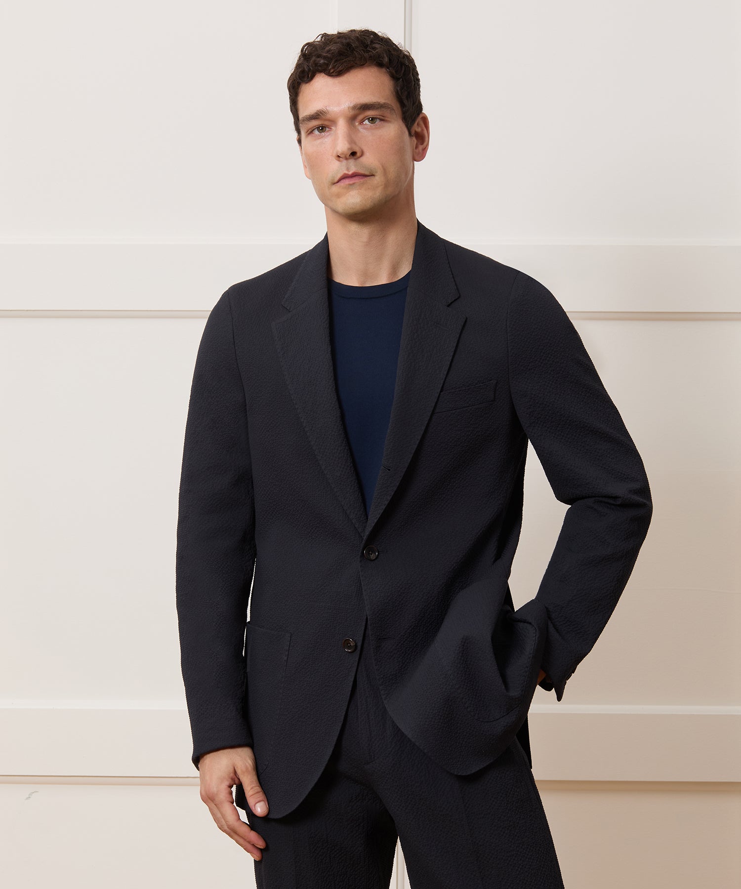 Italian Seersucker Madison Jacket