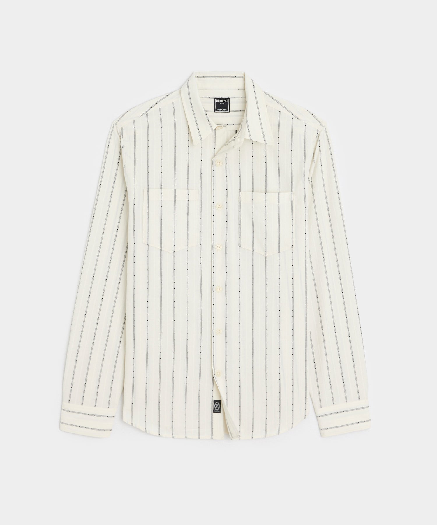 Cotton Dobby Point Collar Shirt