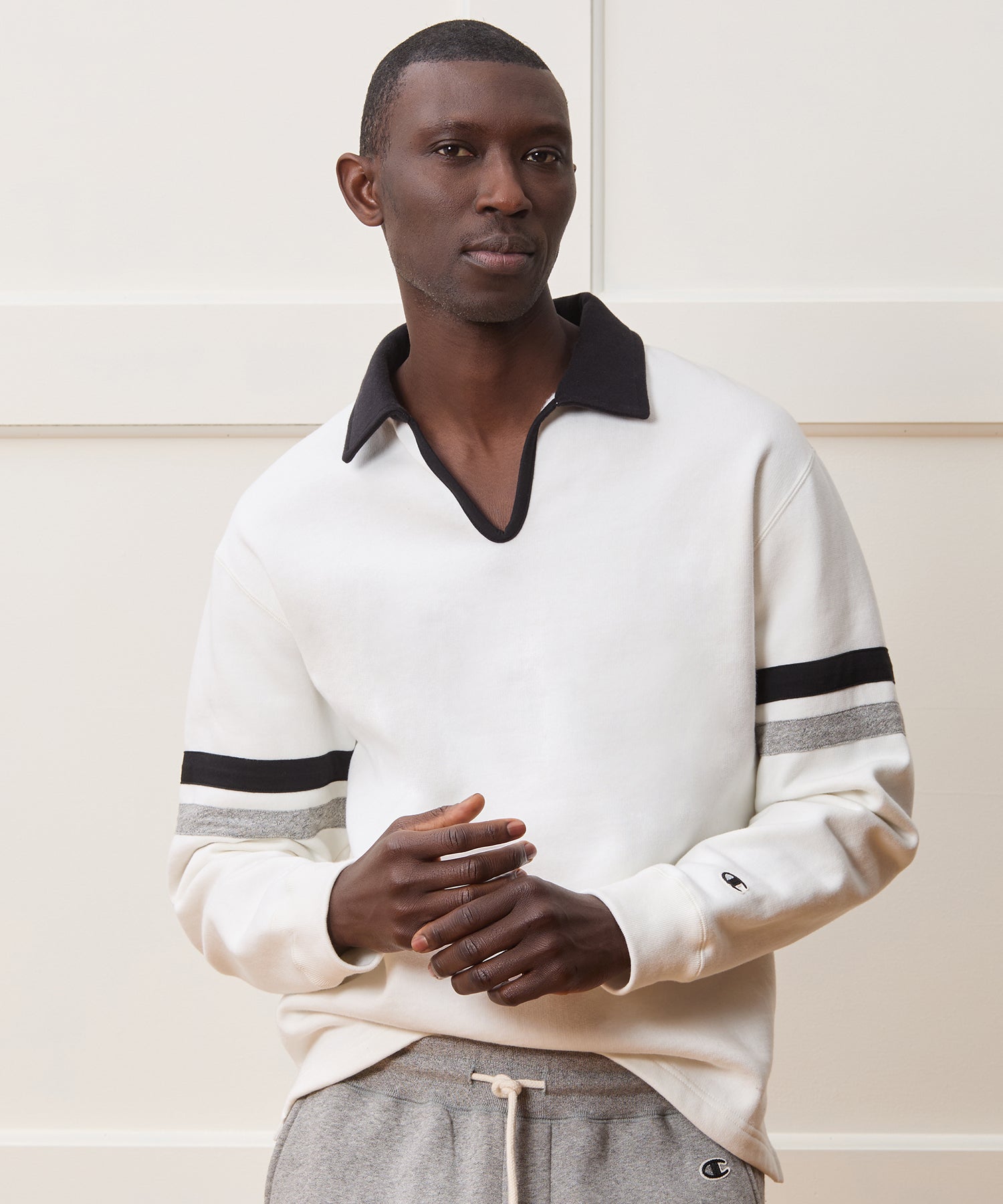 Champion Relaxed Fleece Striped Polo