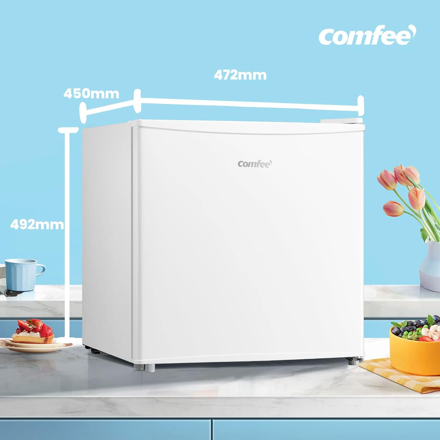 COMFEE’ RCU40WH2(E) | Mini Congélateur 31L 4 Étoiles