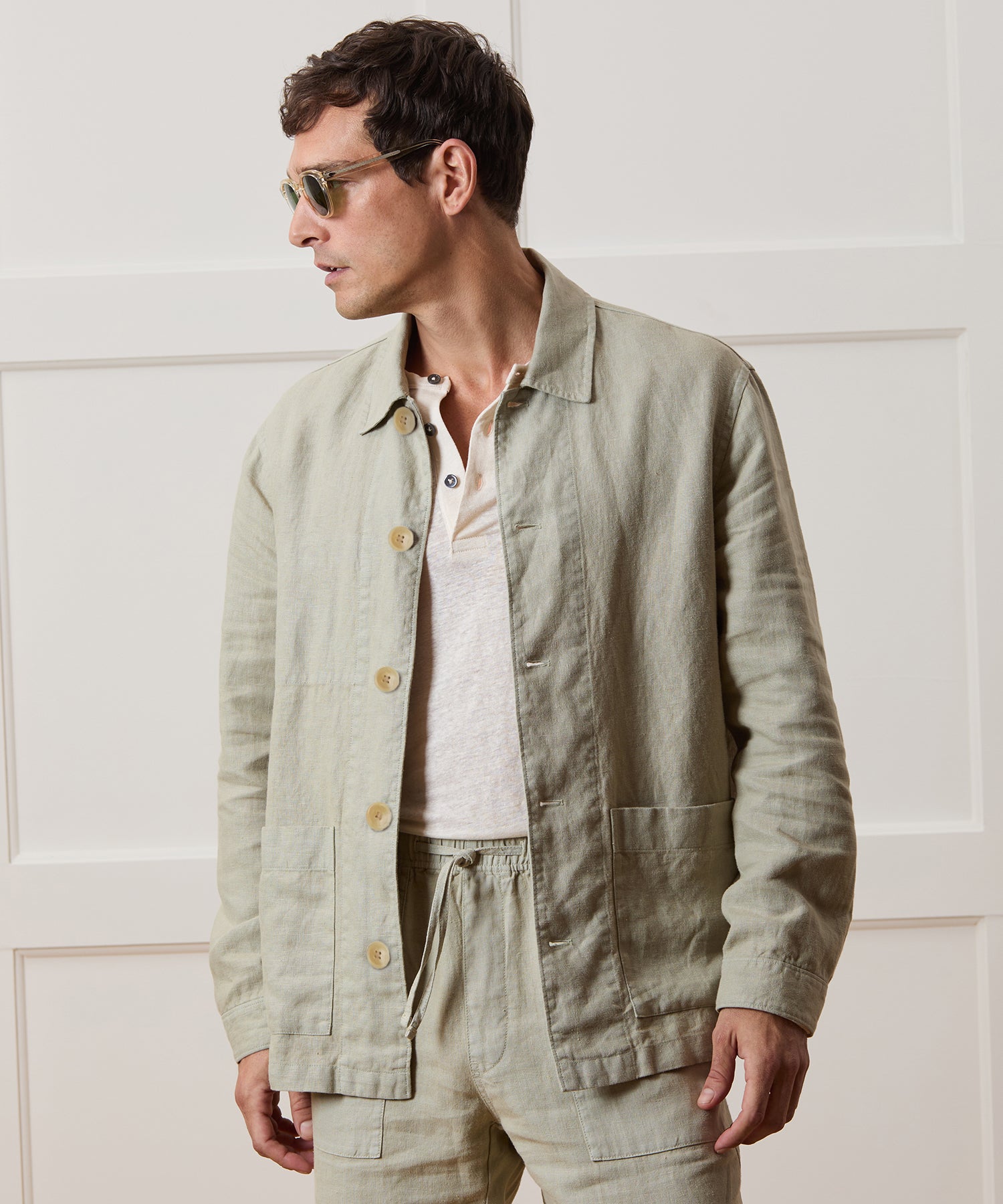 Linen Chore Jacket