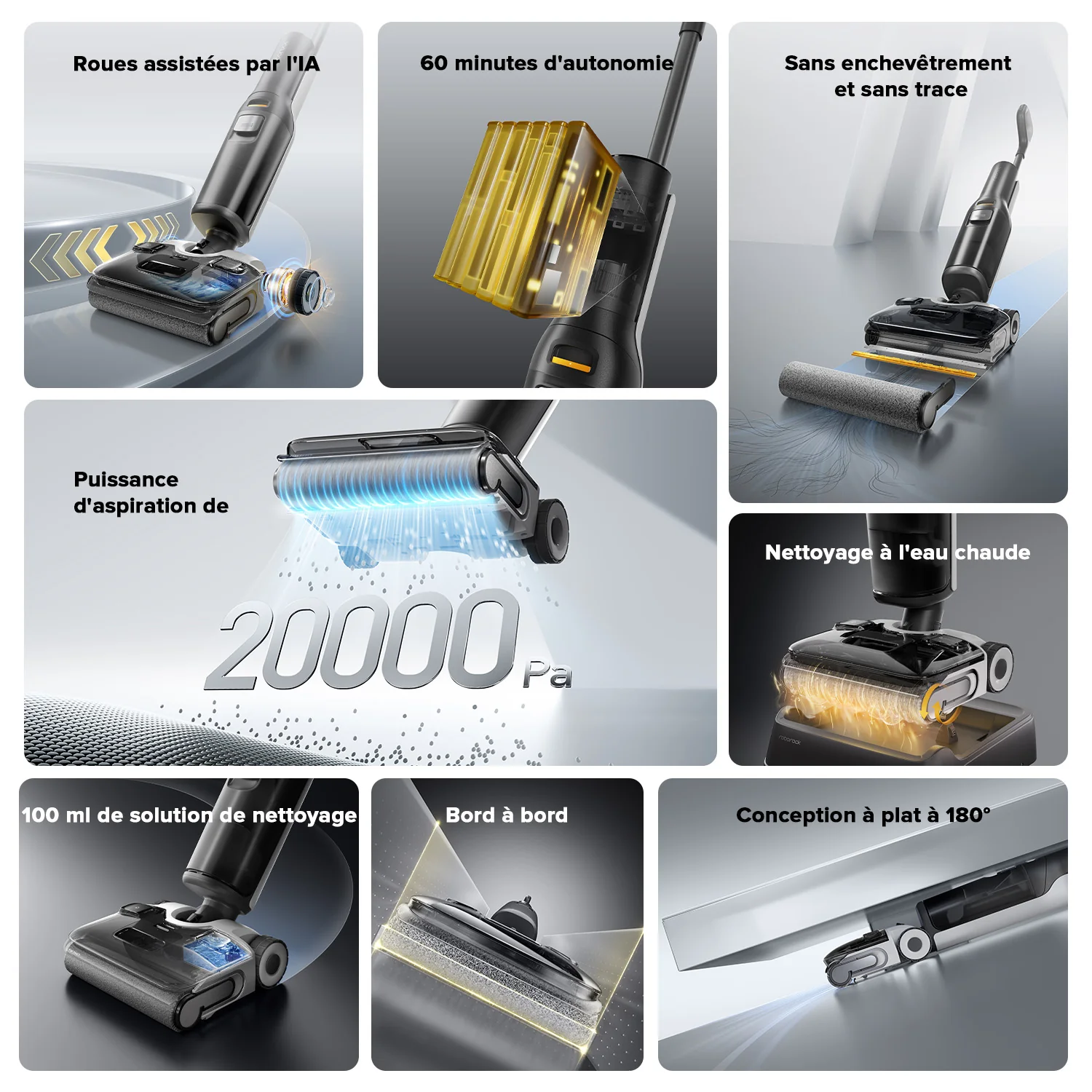 Roborock F25 ACE & F25 ALT aspirateur laveur sans fil sec et humide